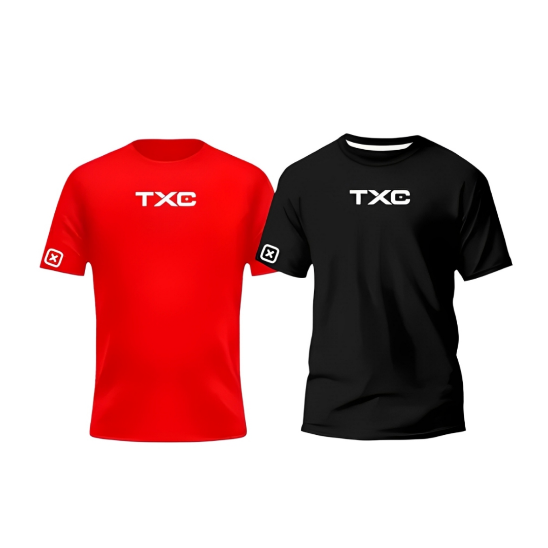 Kit TXC Urban – Camisetas Preta e Vermelha