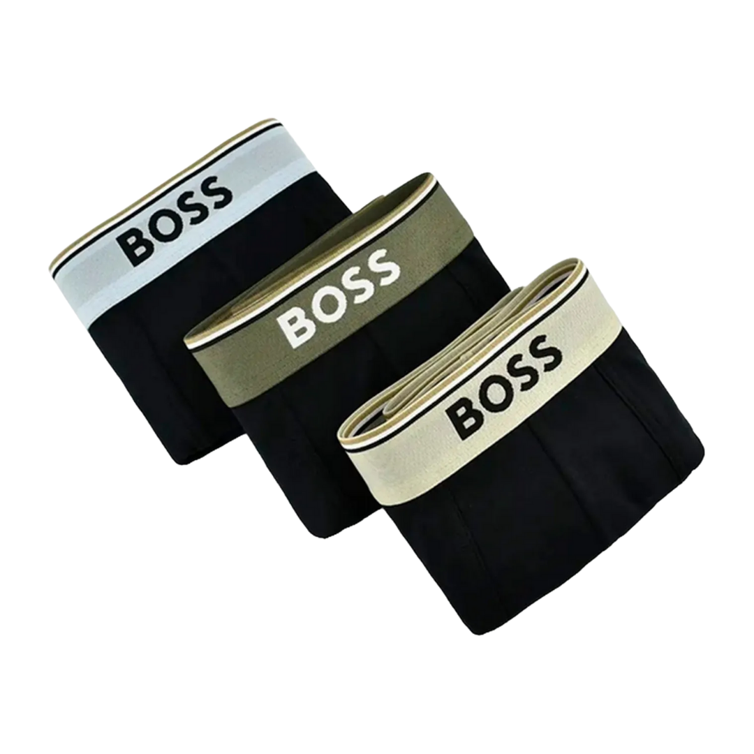Kit 3 Cuecas Boxer BOSS Classic