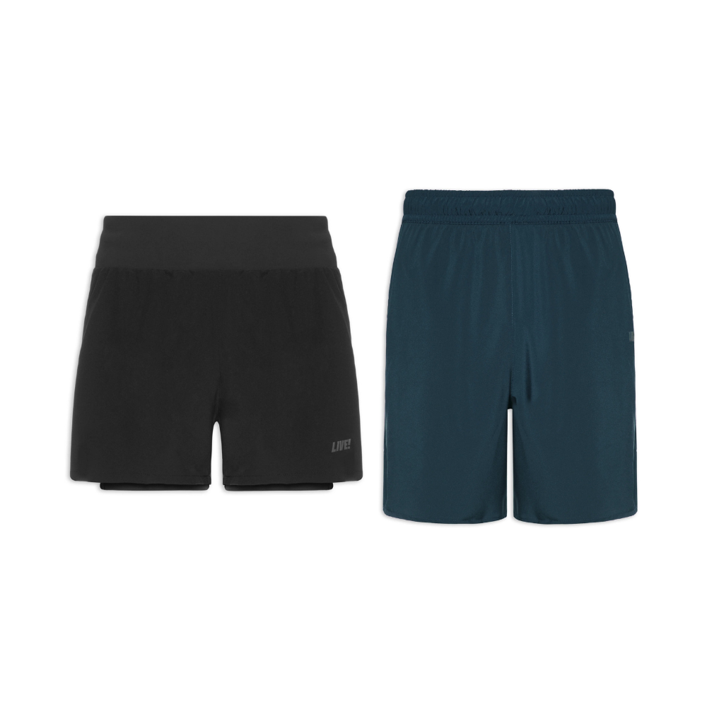 Kit 2 Shorts Esporte – Live!