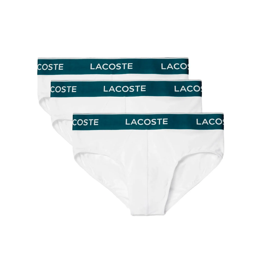 Kit 3 Cuecas Slip Lacoste Essential