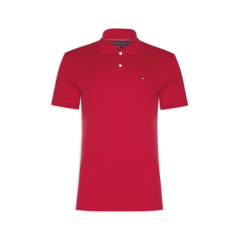 Polo Masculina Regular Fit Seasonal em Liquid Cotton - Vermelho