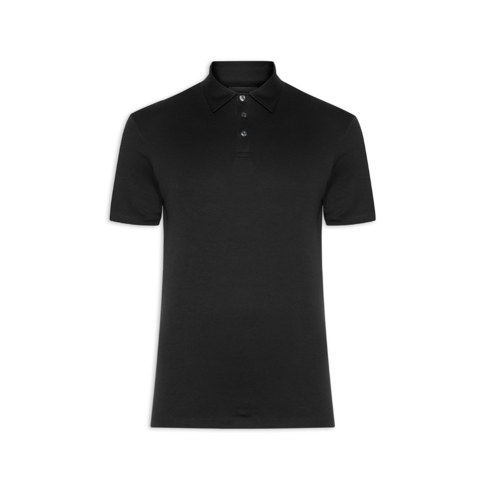Polo Masculina Malha Premium - Preto
