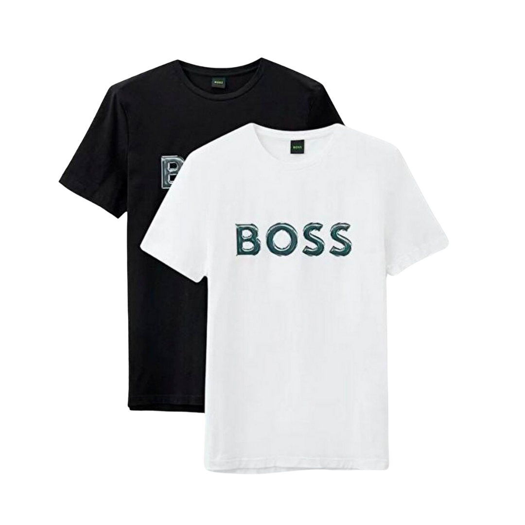 Kit 2 Camisetas BOSS Logo Bordado