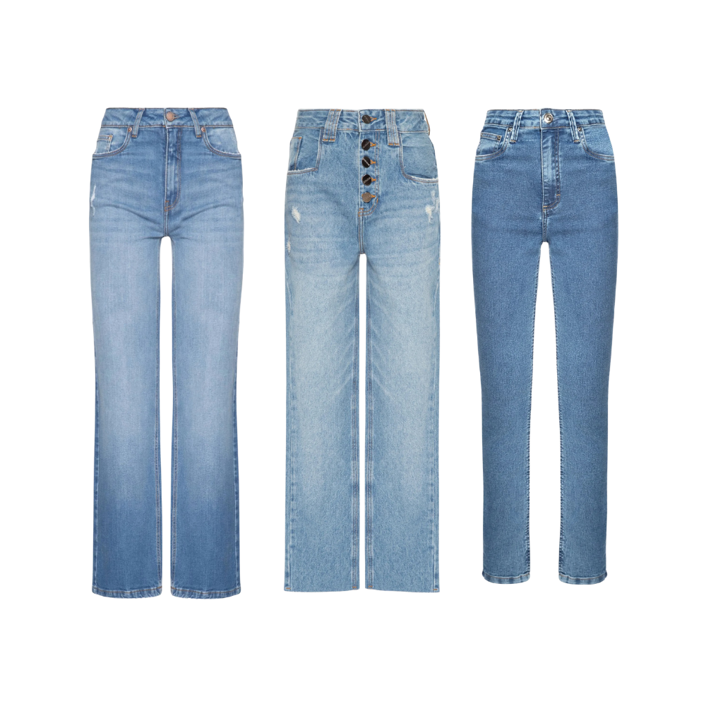 Kit 3 Calças Basicas - Feminina