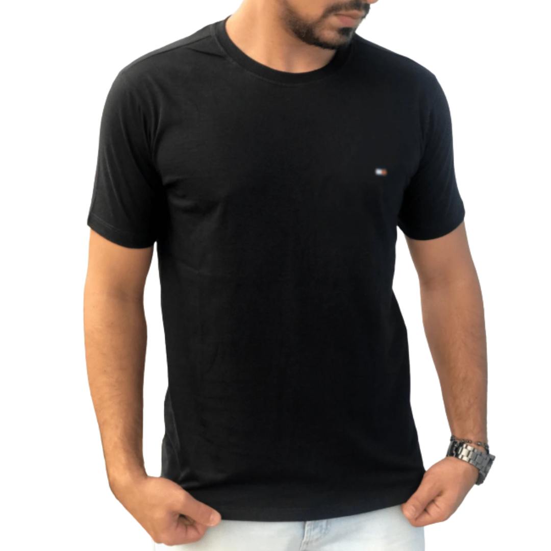 Kit 5 Camisetas Básicas Tommy Hilfiger