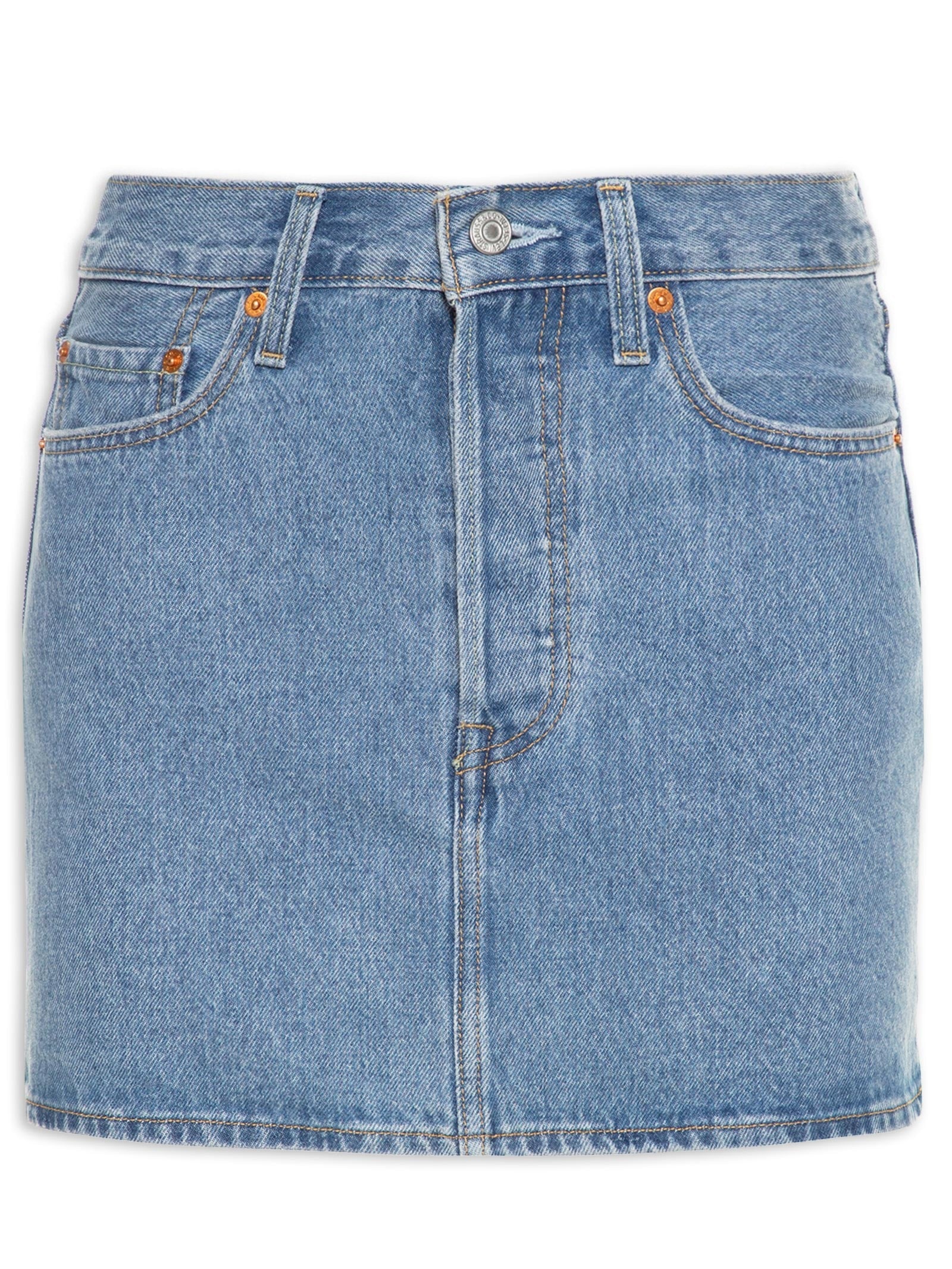 Mini Saia Jeans Balonê - Azul