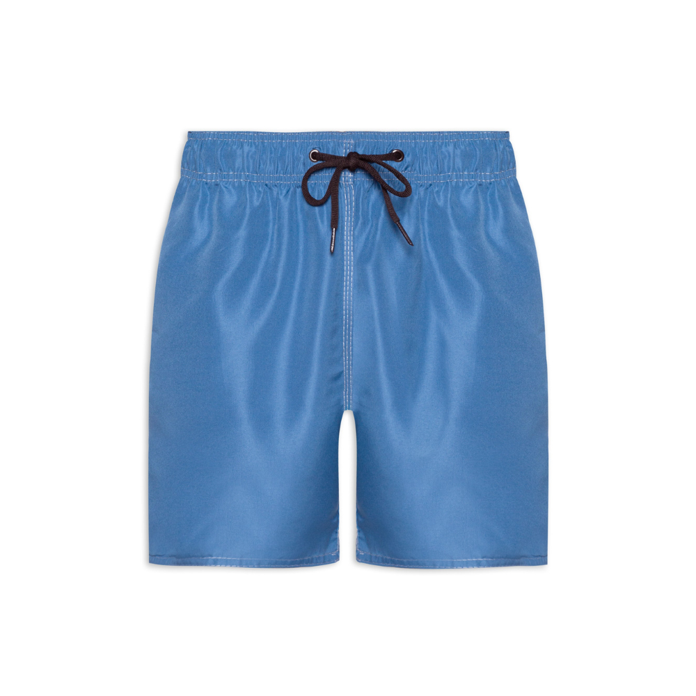 Short Masculino Beachwear Básico - Azul
