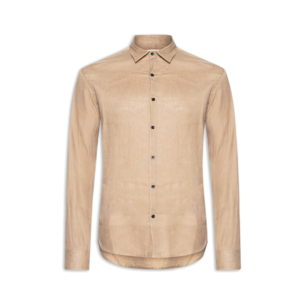 Camisa Masculina Linho Lumiar - Bege