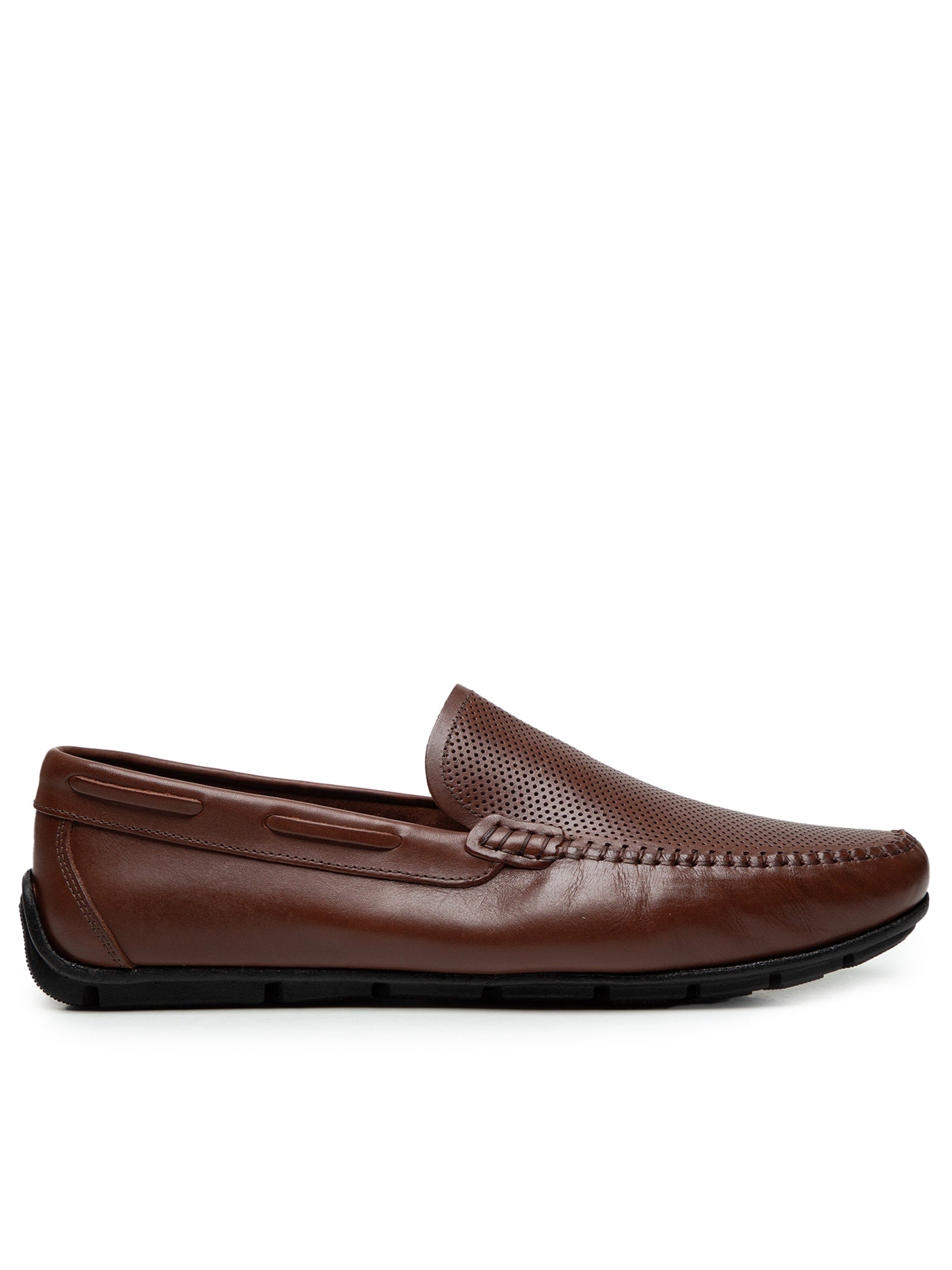 Sapato Masculino Mocassim Couro Penny Loafer - Marrom