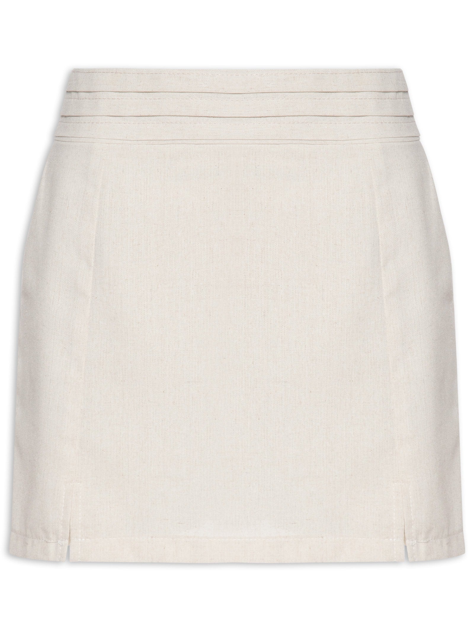 Short Saia Linho - Bege