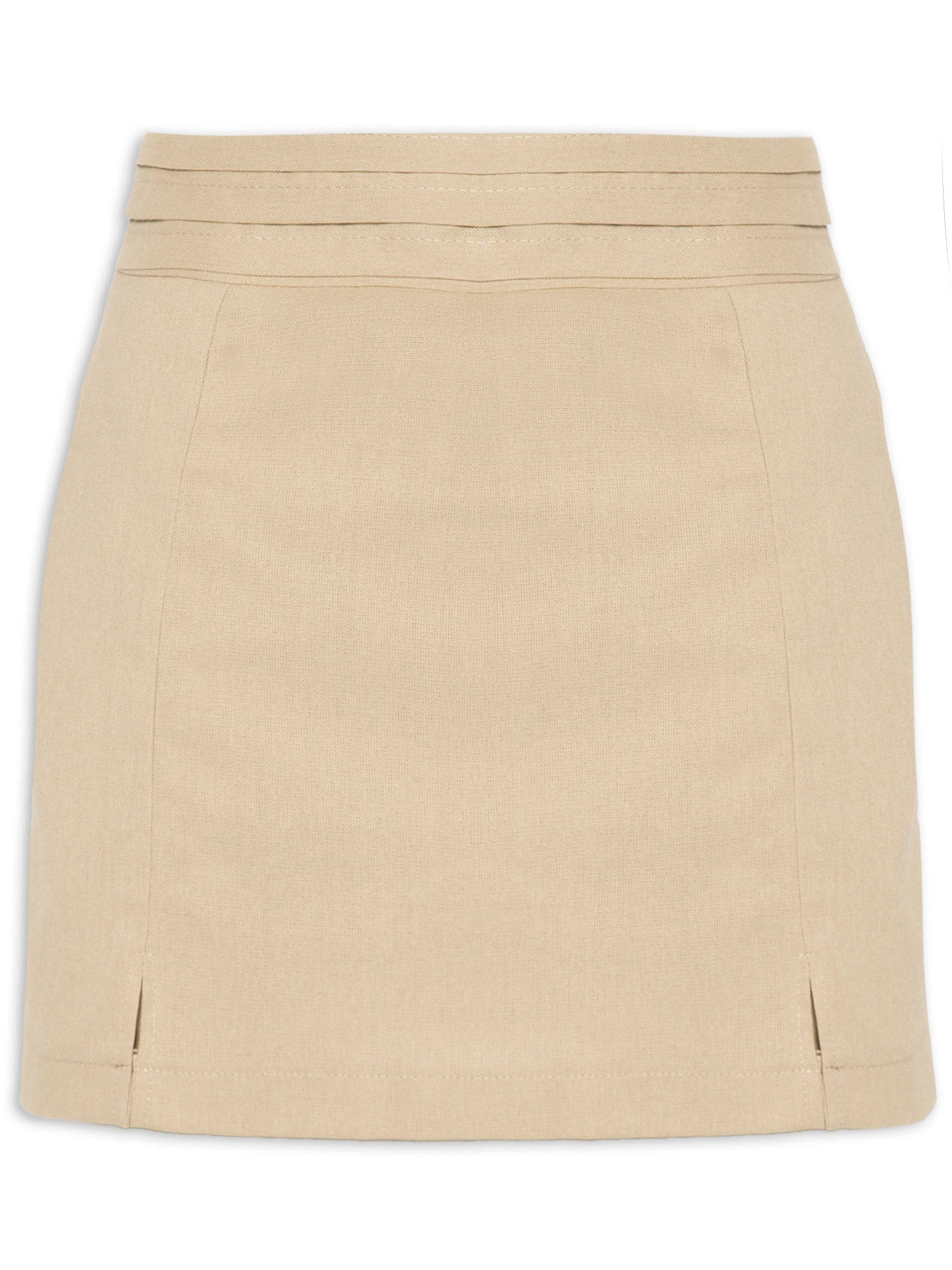 Short Saia Linho - Bege