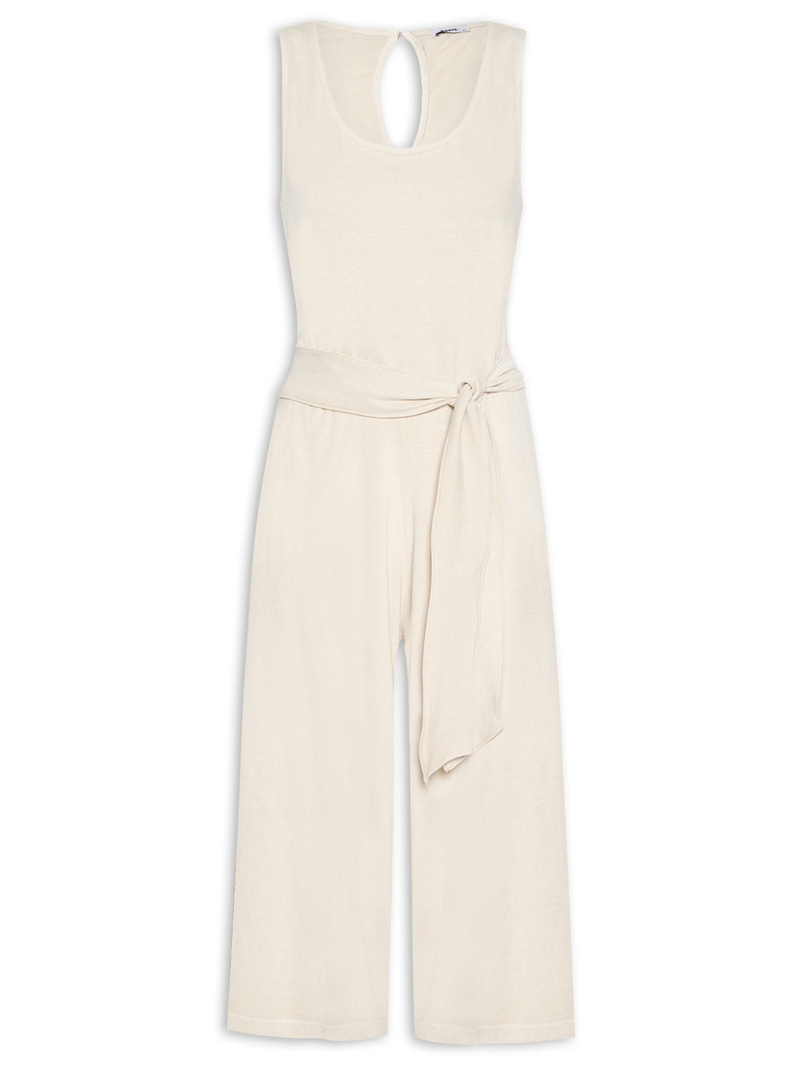 Macacão Feminino Amplo Com Abertura Nas Costas - Preto