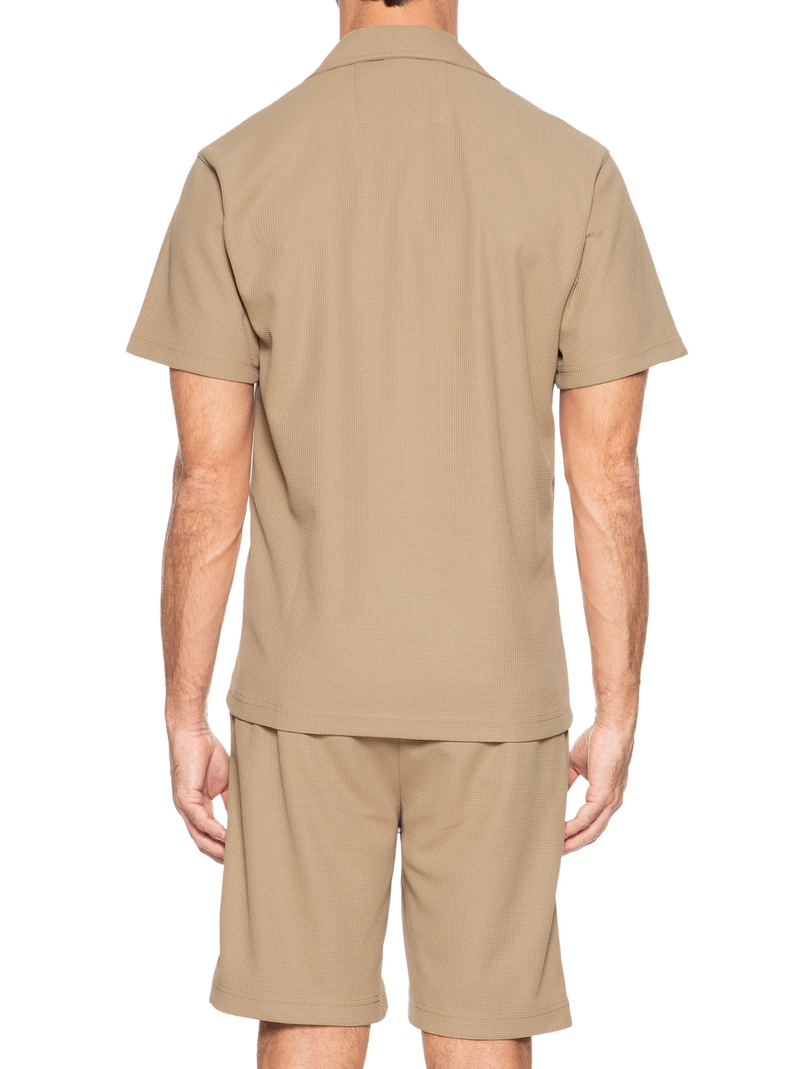 Conjunto Masculino Básico Camisa Manga Curta e Short - Azul - Imagem 4