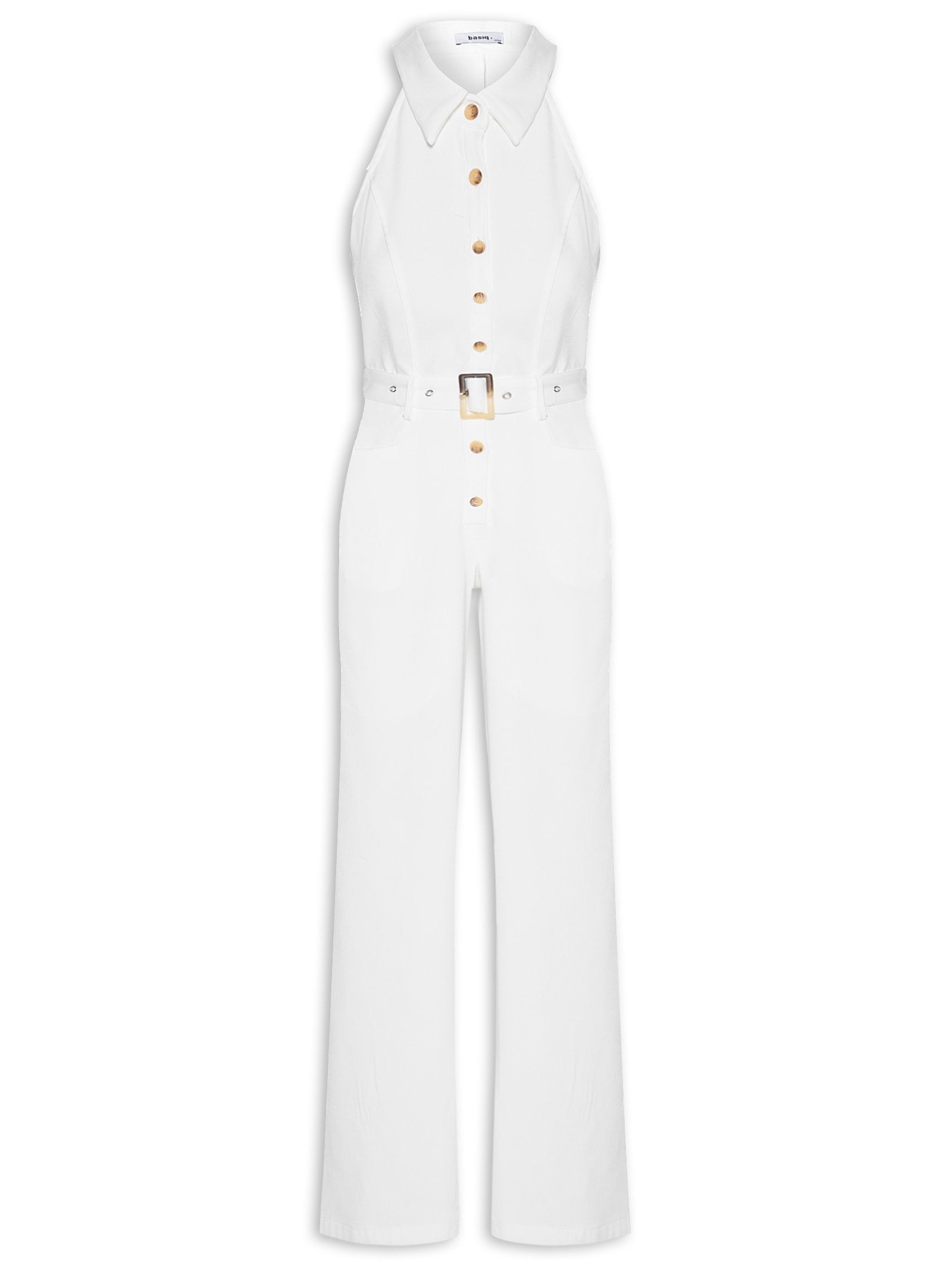 Macacão Feminino Cava Americana - Bege