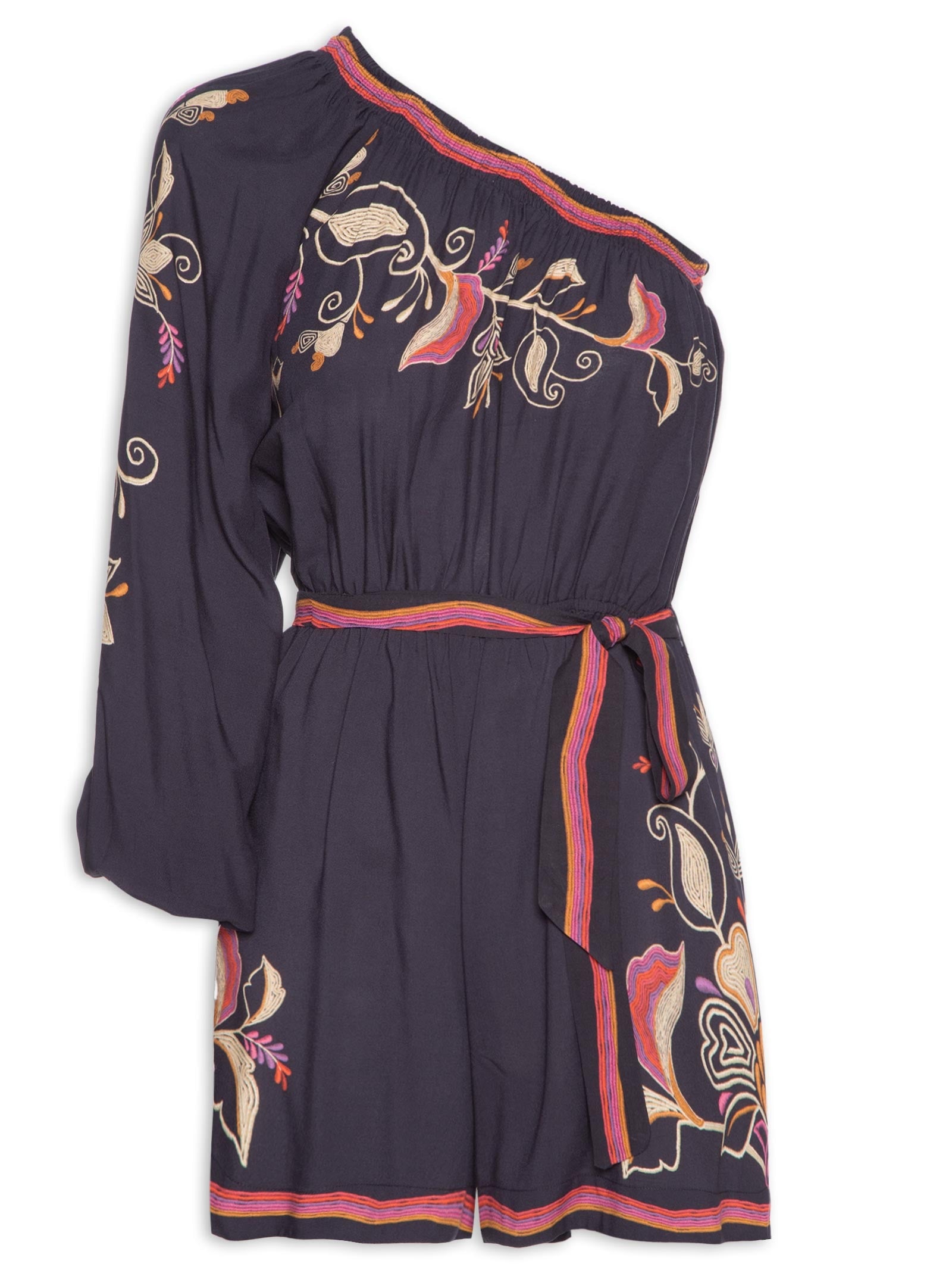 Estojo Feminino Astral Lenço Tropicano - Preto