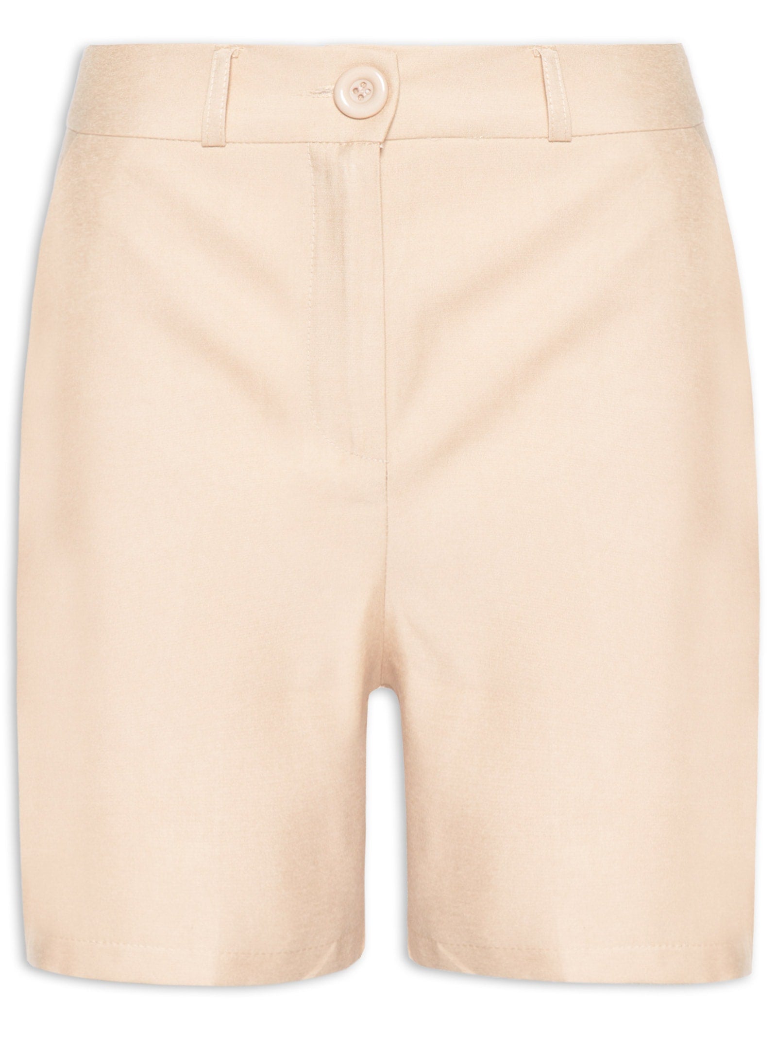 Bermuda Feminina Alfaiataria Básica - Bege