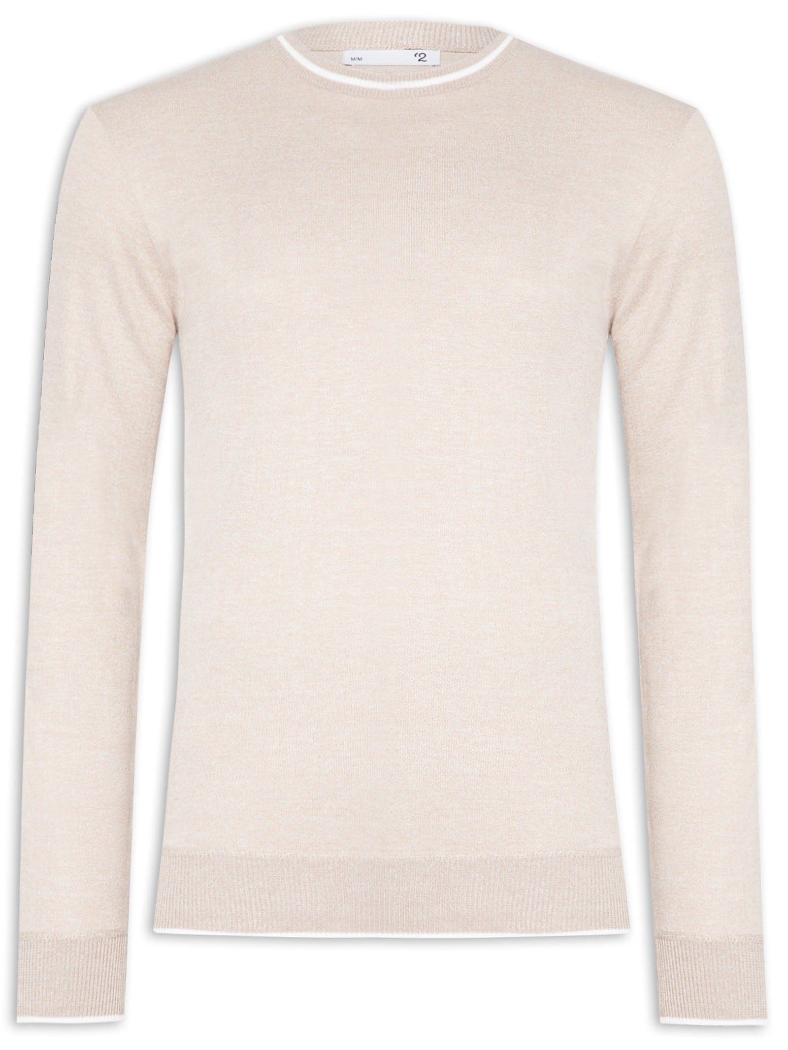 Suéter Masculino Friso Gola E Manga - Azul