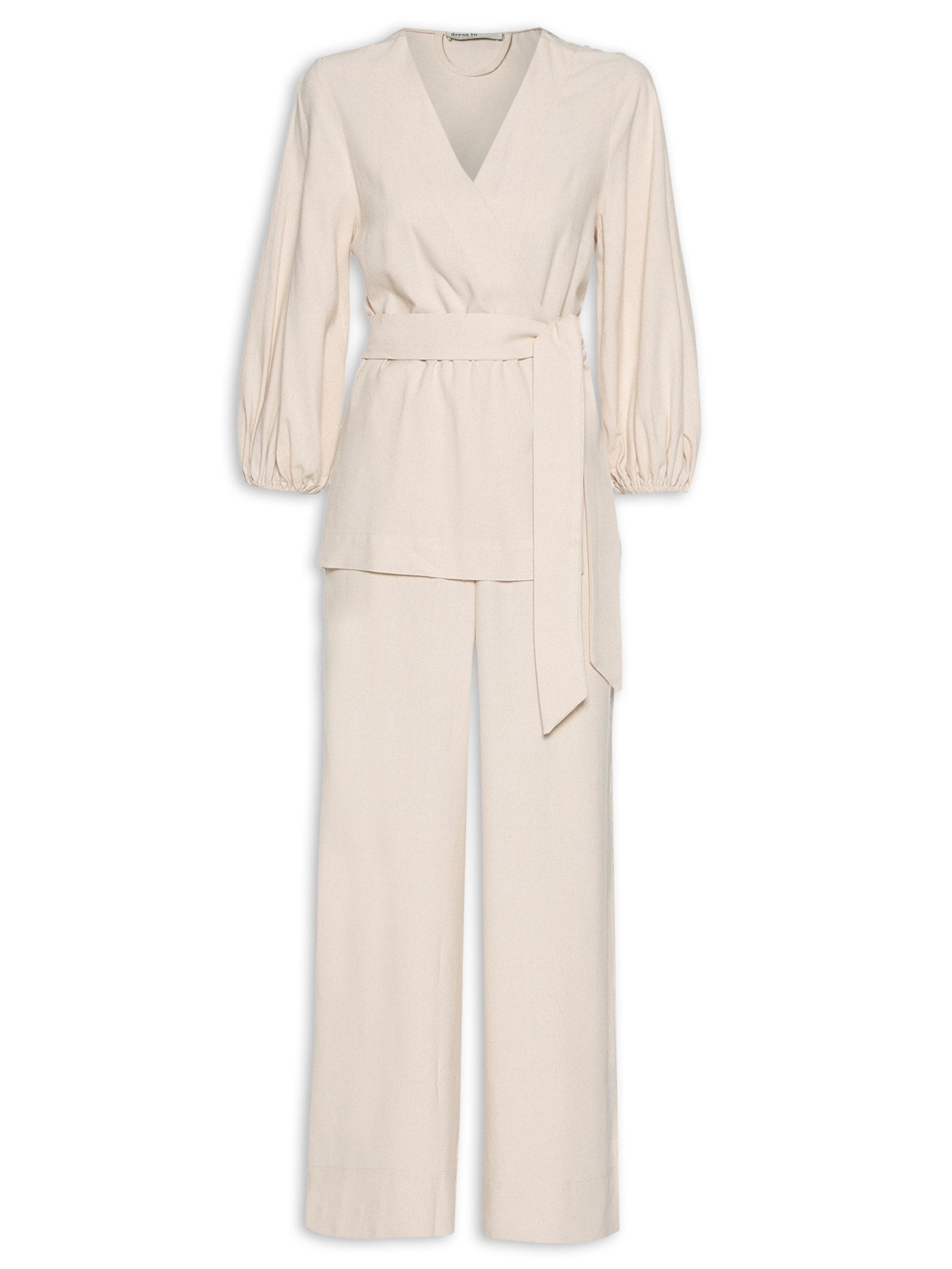 Macacão Feminino Linho Transpasse Kimono - Preto