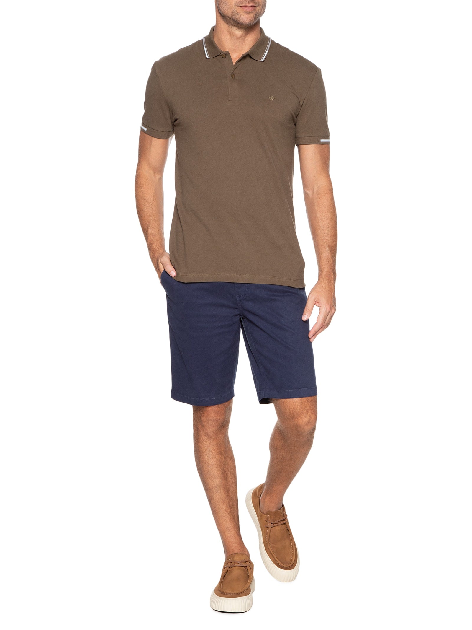 Bermuda Masculina Sarja Benjamin - Azul