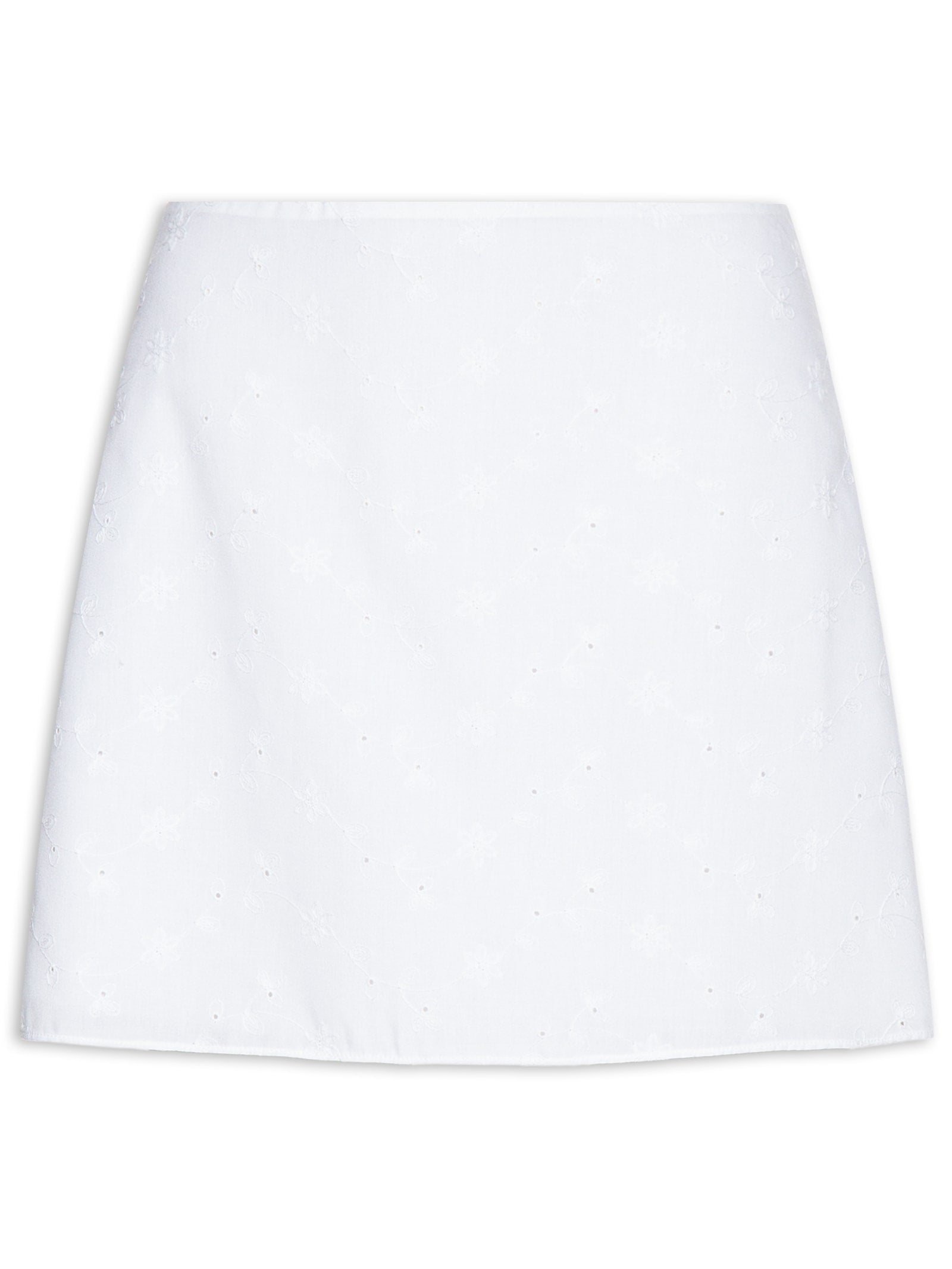 Saia Curta Cintura Alta - Cinza