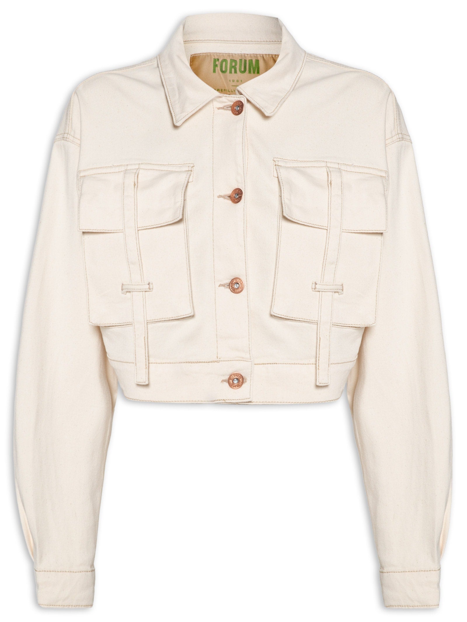 Jaqueta Feminina Sarja - Off White