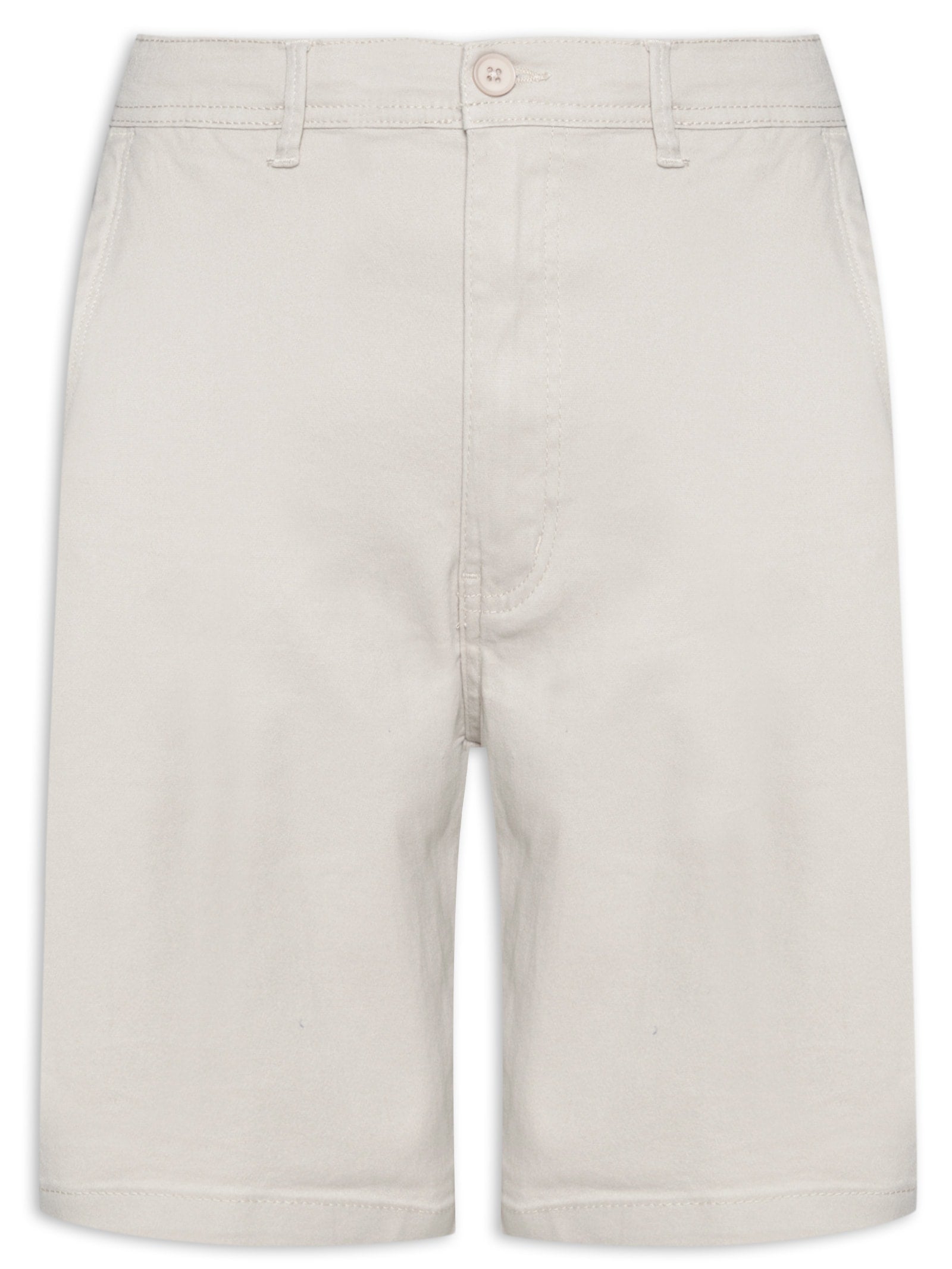 Bermuda Masculina Color Chino Curta Sarja Reat - Bege