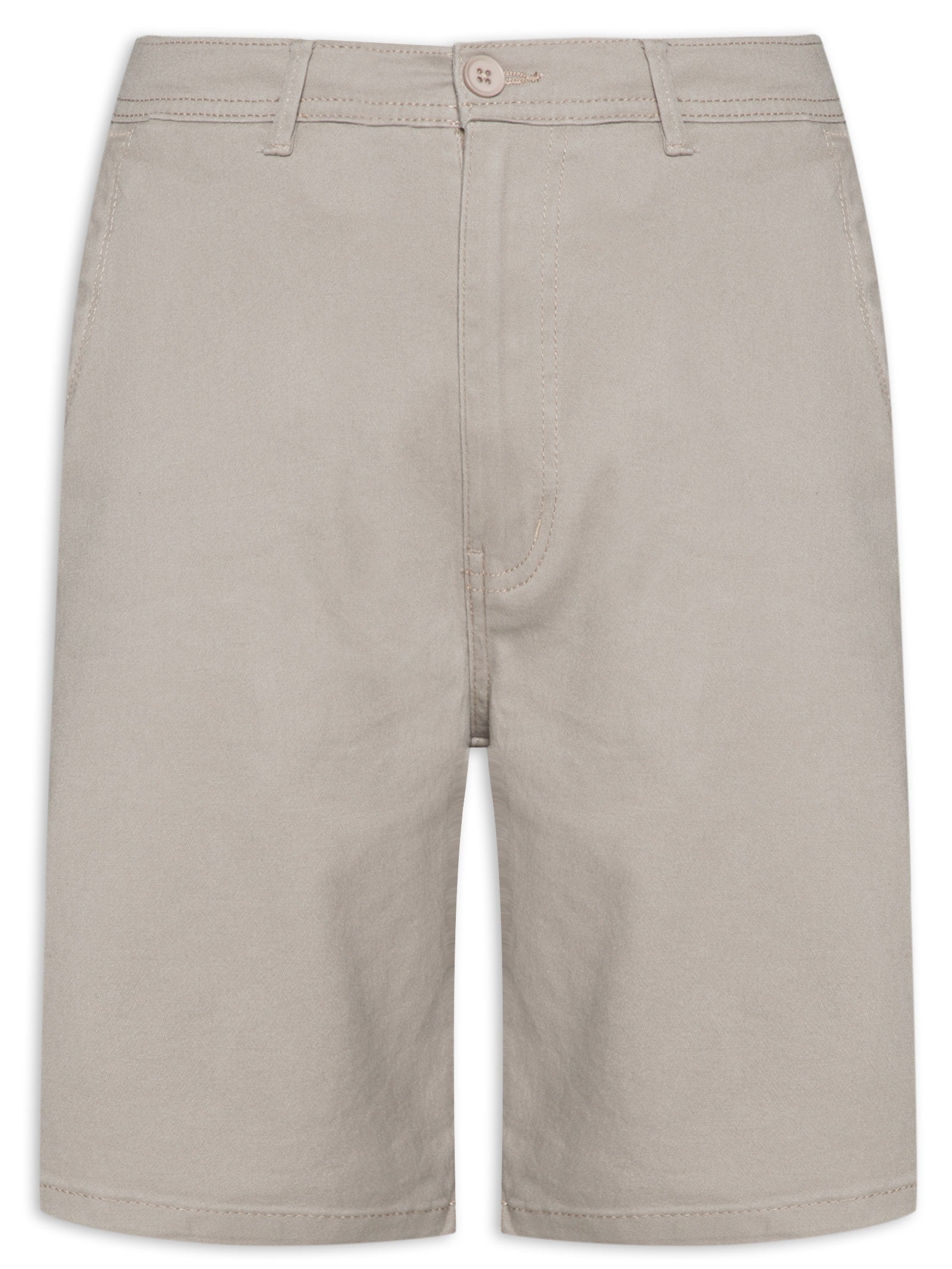 Bermuda Masculina Color Chino Curta Sarja Reat - Bege