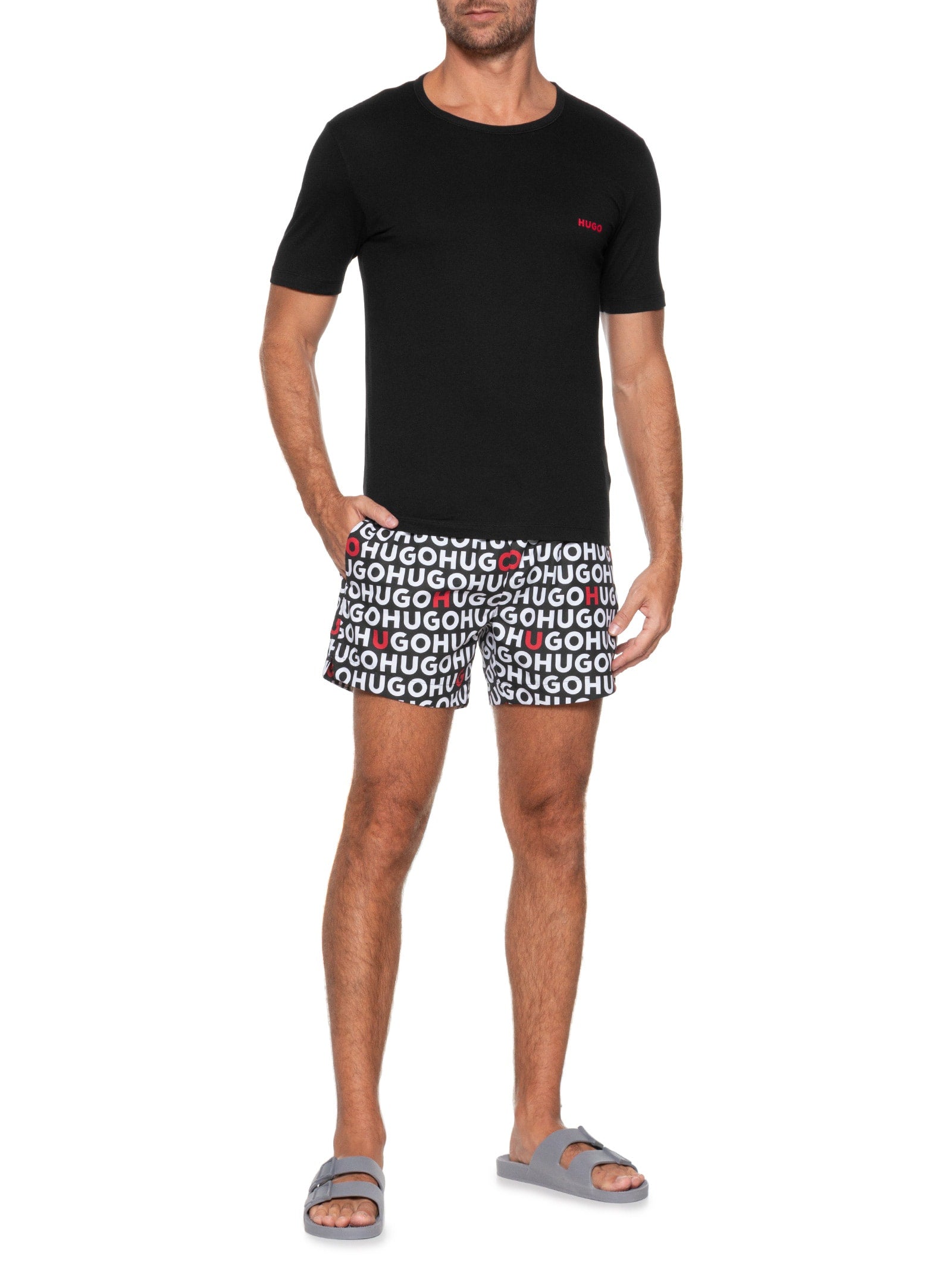 Pijama Masculino Tortuga Short Set - Preto - Imagem 2