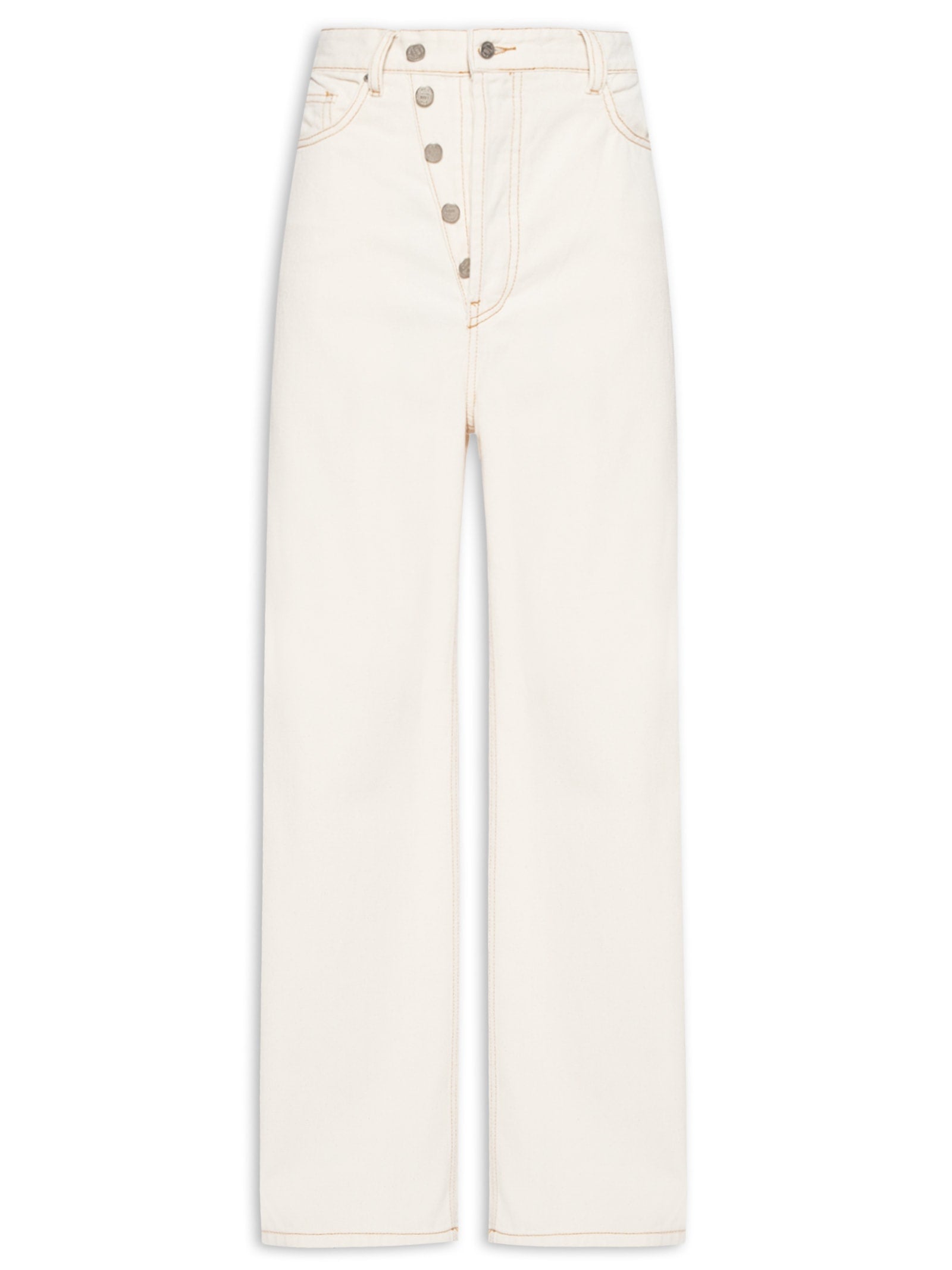 Calça Feminina Carrot Cintura Alta - Off White