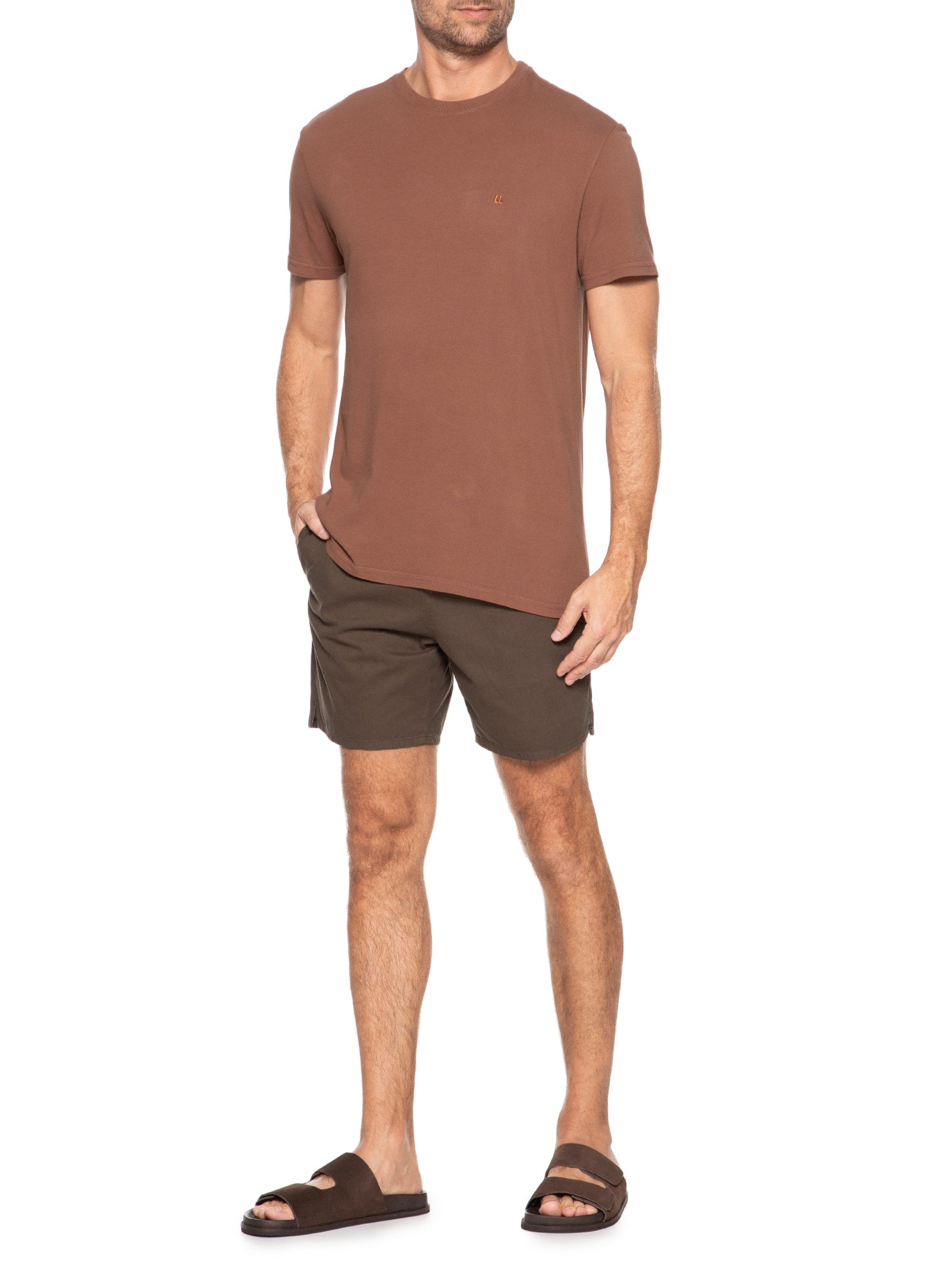 Short Masculino Casual Pier - Marrom