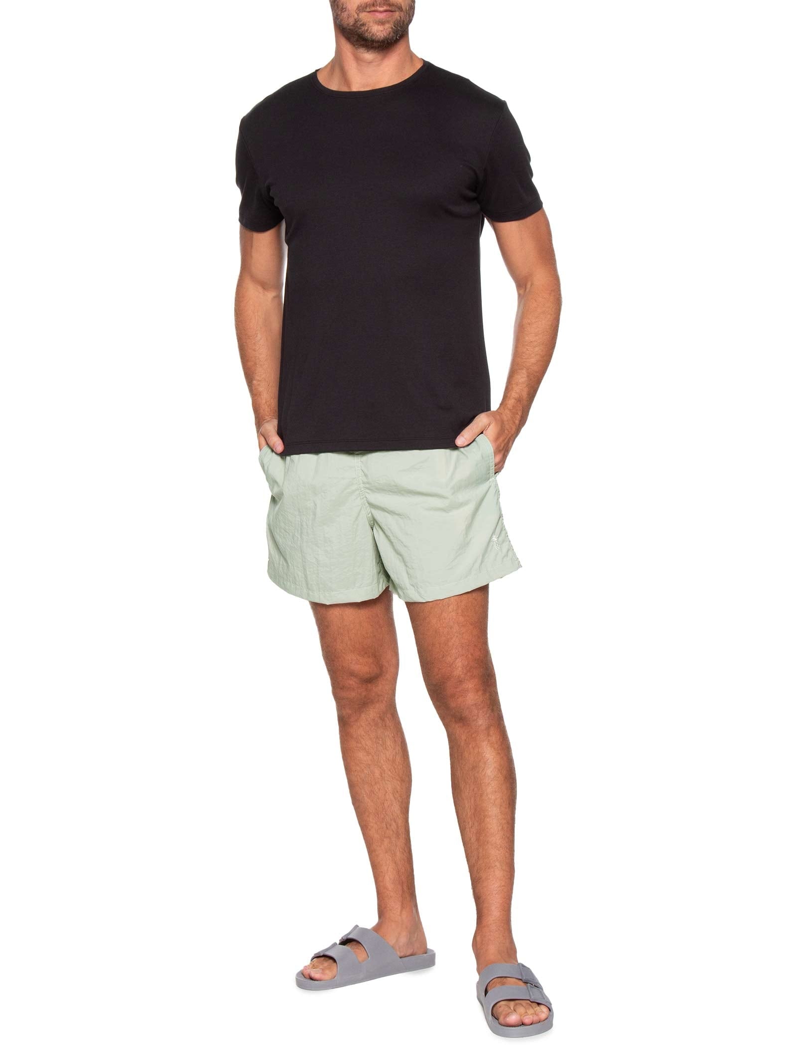 Short Masculino Praia Estampado Fresh Flower - Off White - Imagem 2