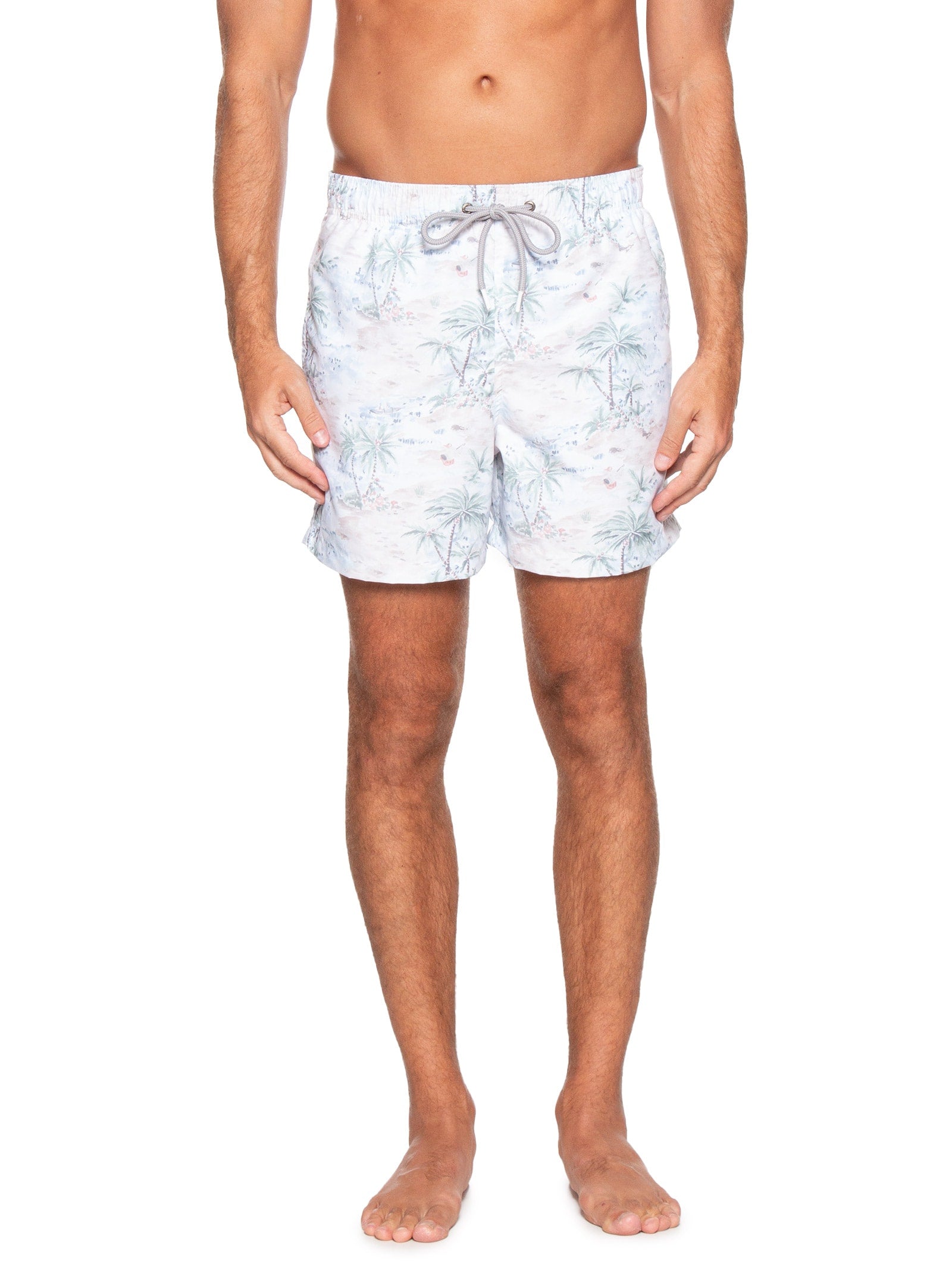 Short Masculino Praia Estampado Fresh Flower - Off White - Imagem 3