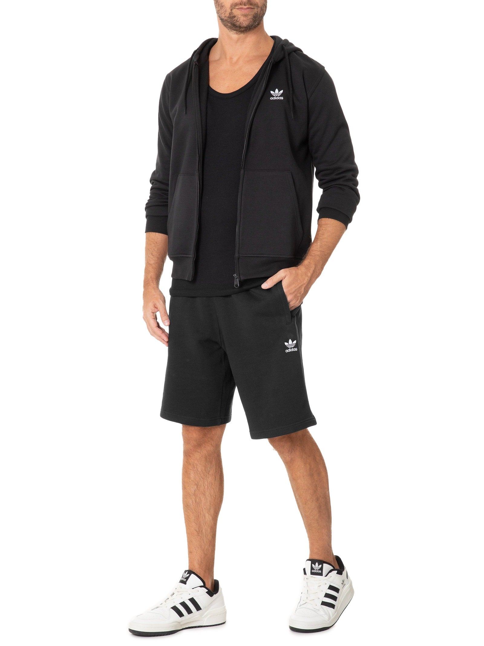 Bermuda Masculina Alfaiataria Basic Linen - Preto - Imagem 2