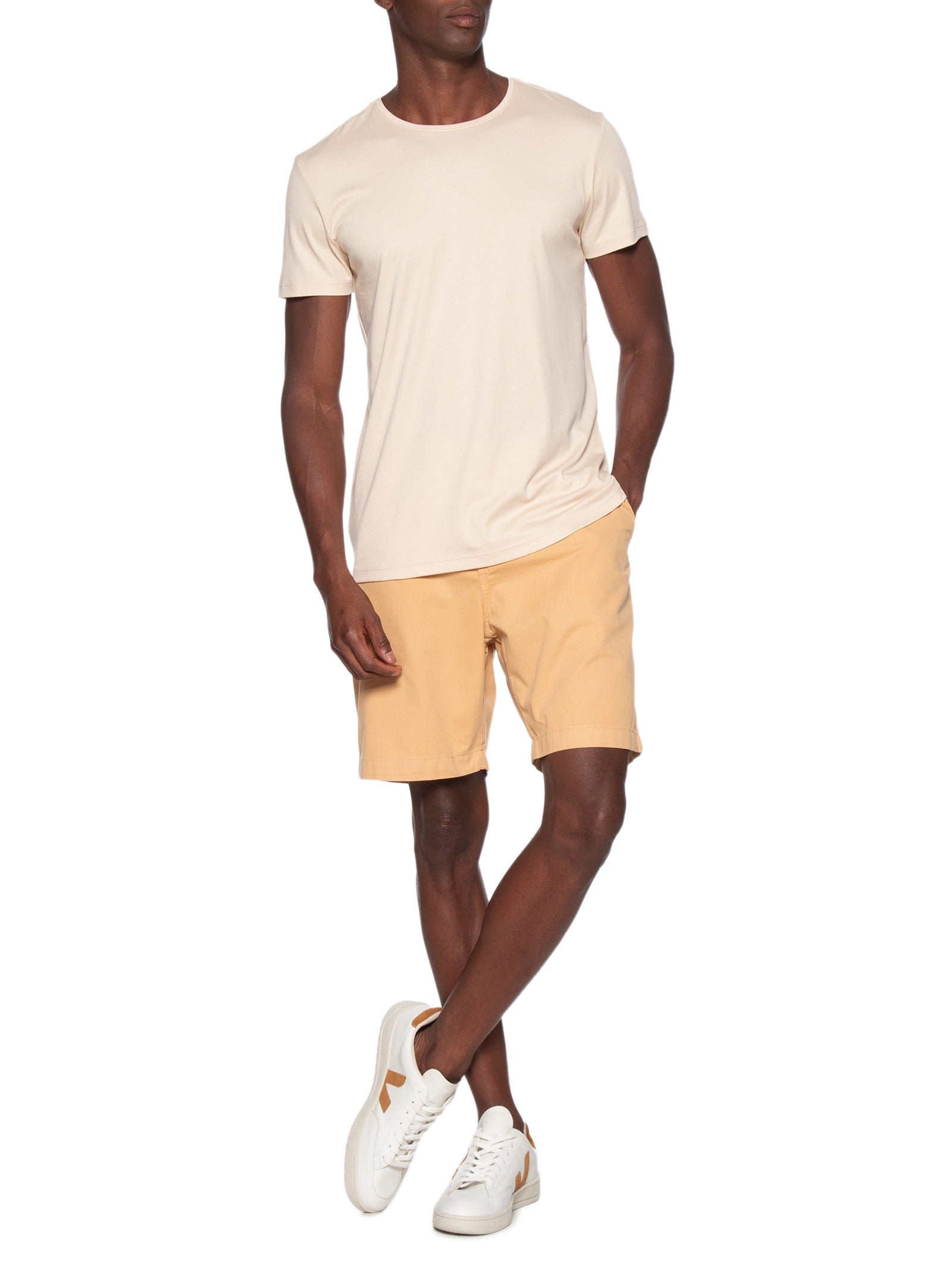 Bermuda Masculina Chino Stoned - Bege - Imagem 2