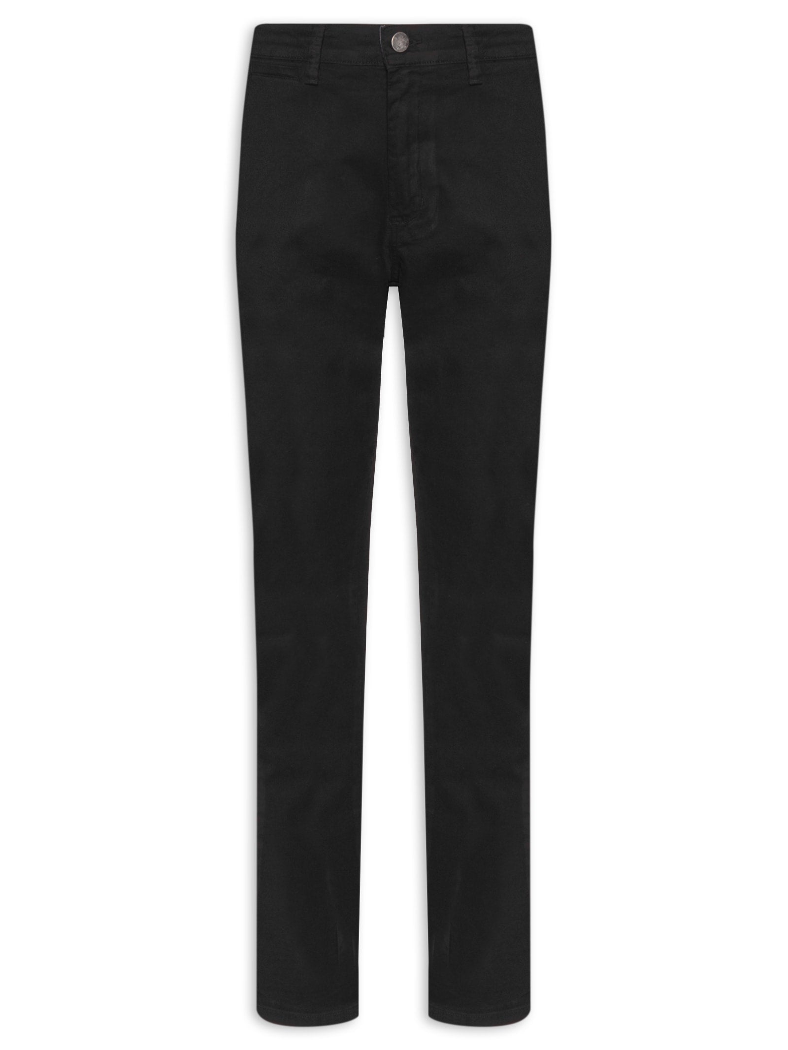 Calça Masculina Slim Fit Color Bolso Faca Em Sarja - Bege