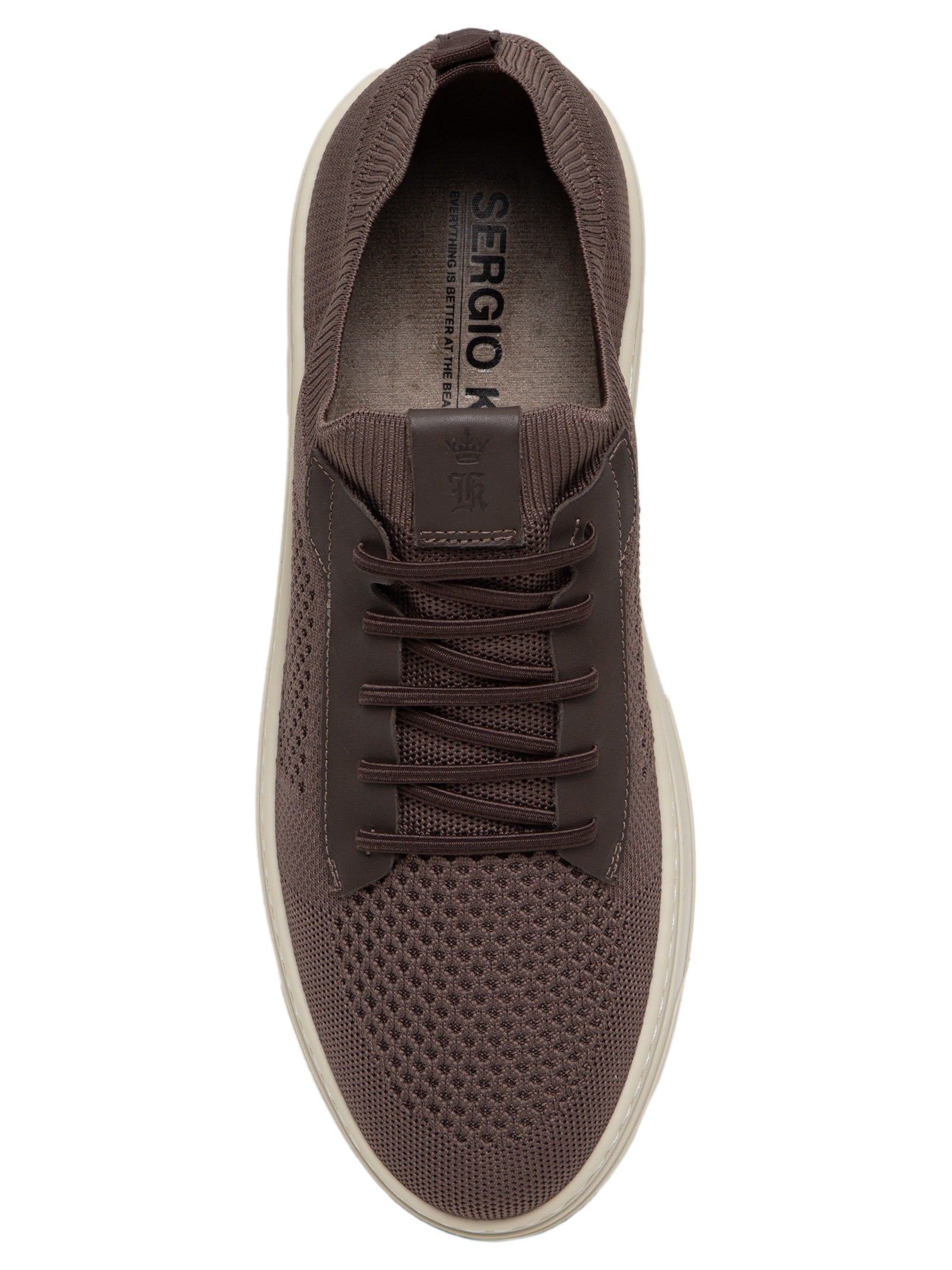 Tênis Masculino Casual Knit - Marrom