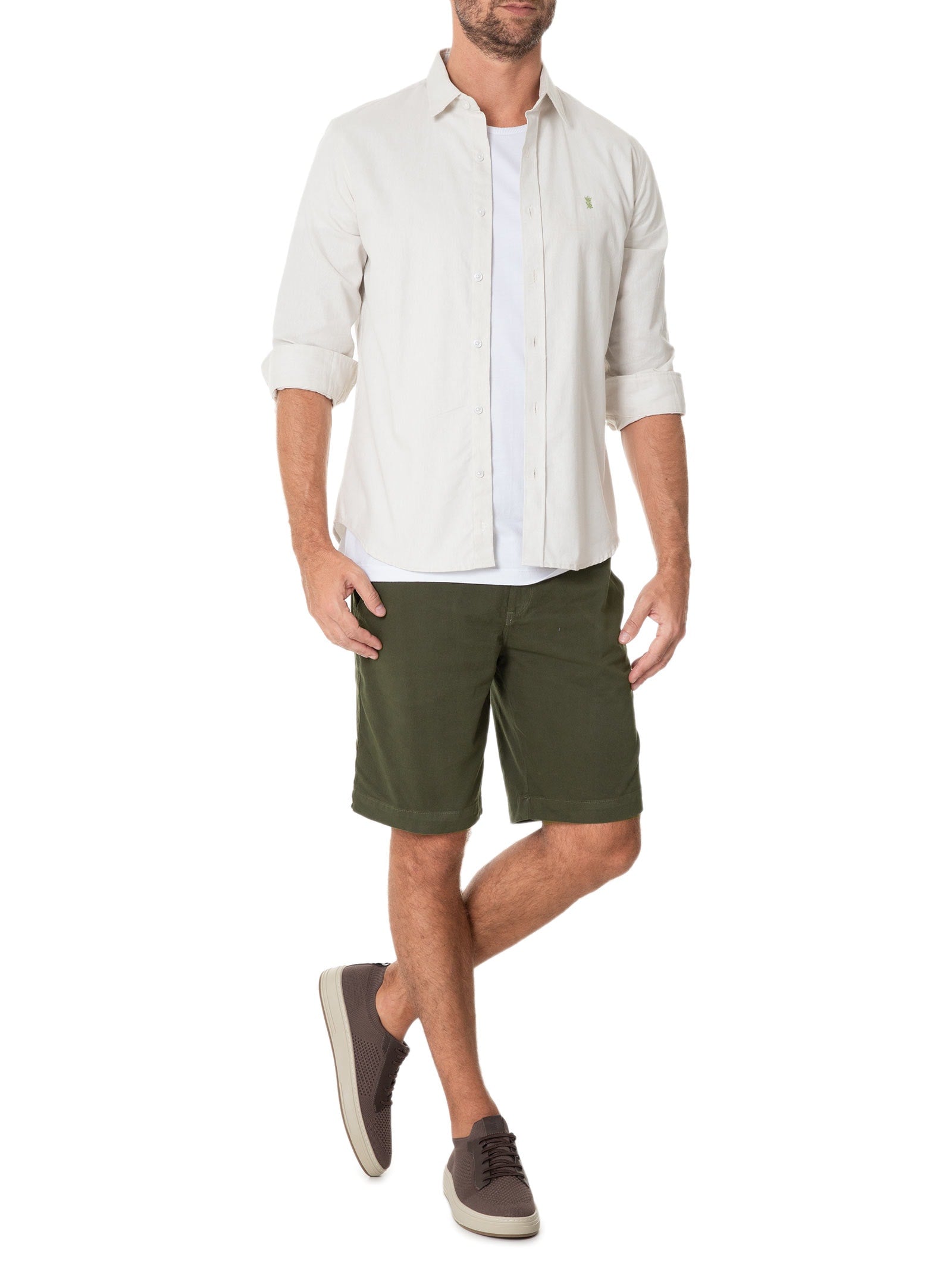 Tênis Masculino Casual Knit - Marrom