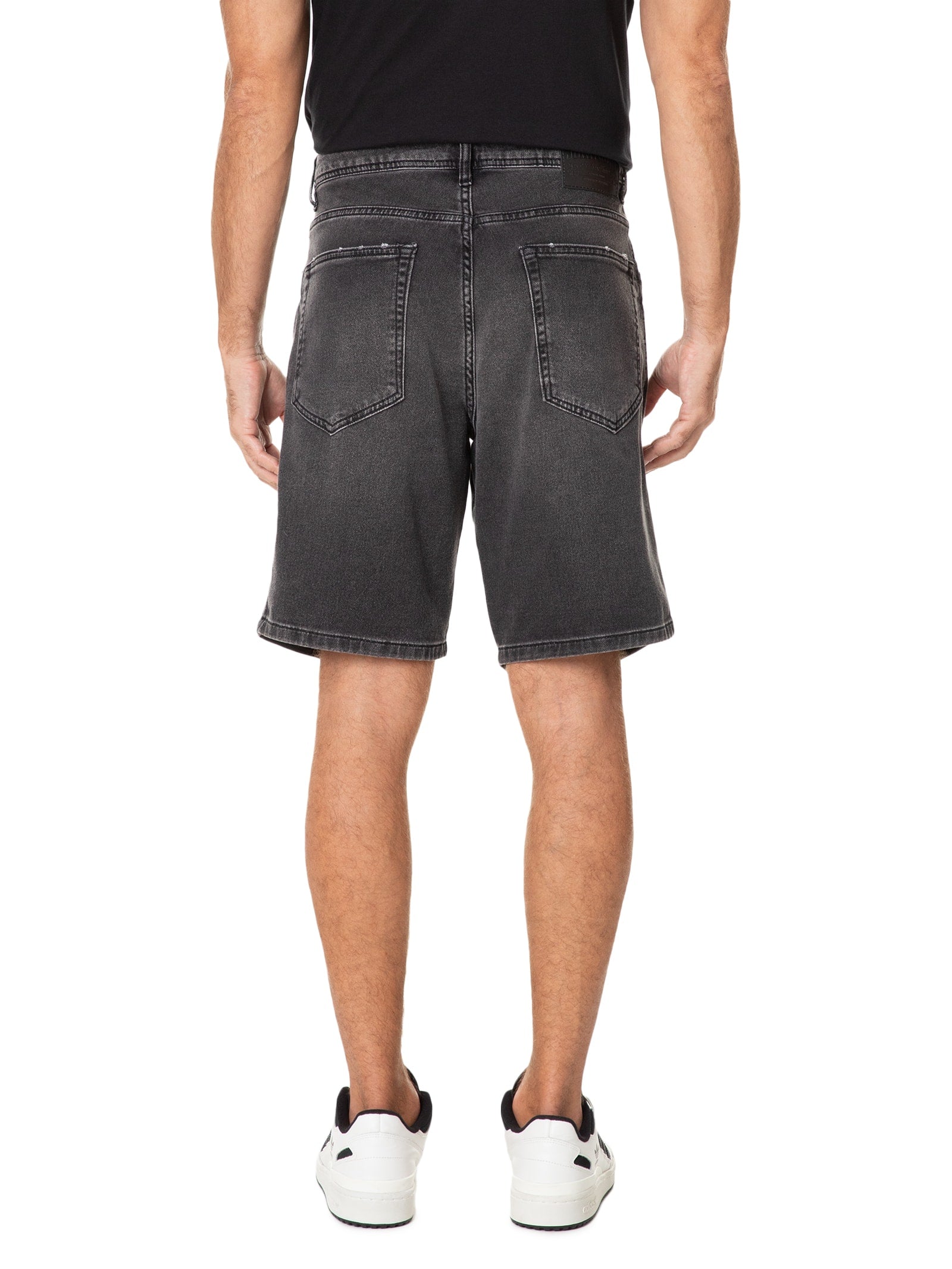 Bermuda Masculina Alfaiataria Basic Linen - Preto - Imagem 4