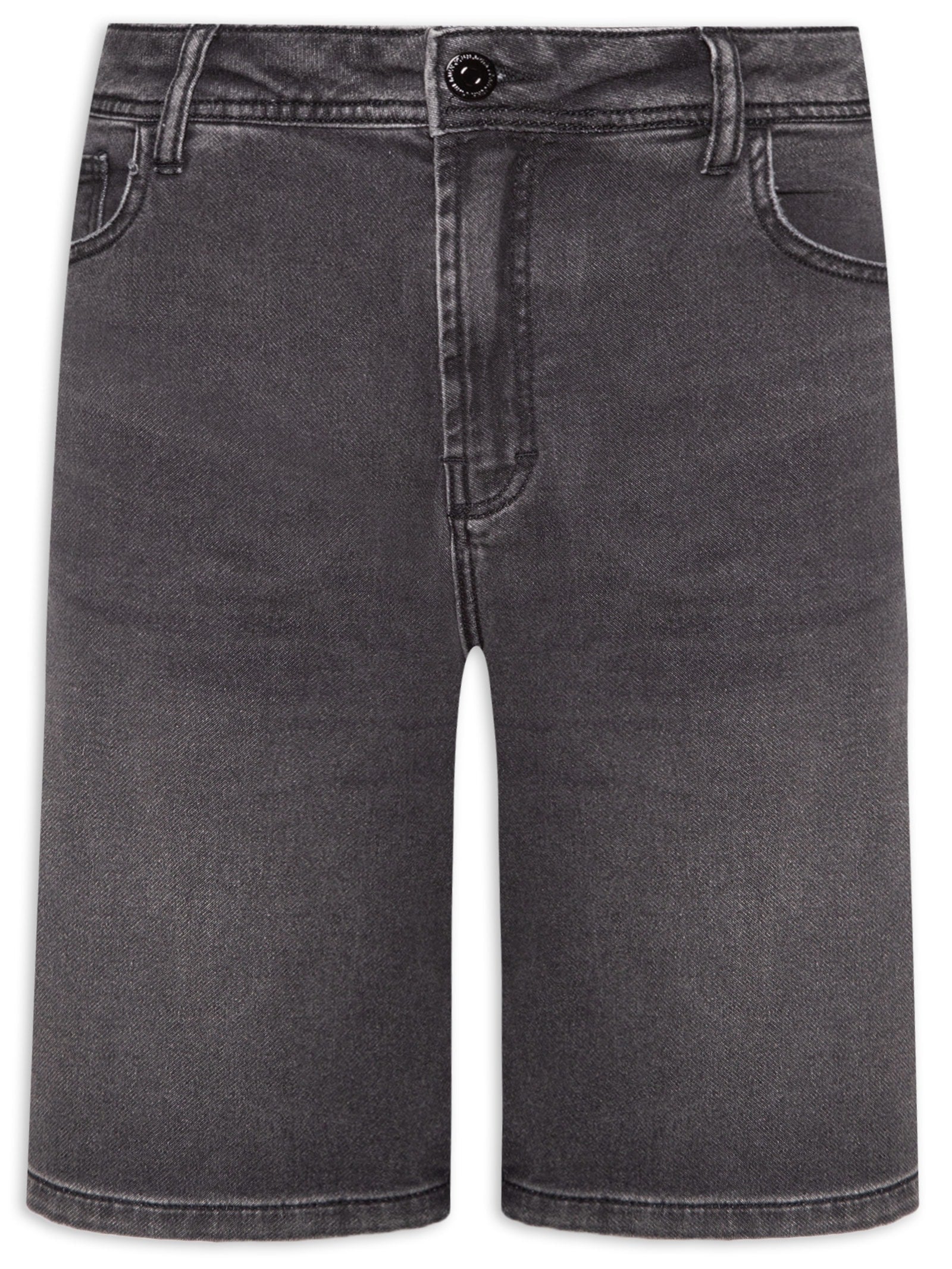 Bermuda Masculina Alfaiataria Basic Linen - Preto