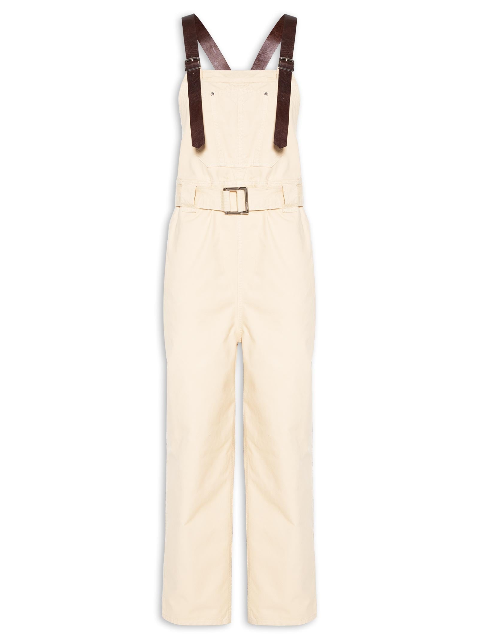 Macacão Feminino Linho Sem Alça - Bege