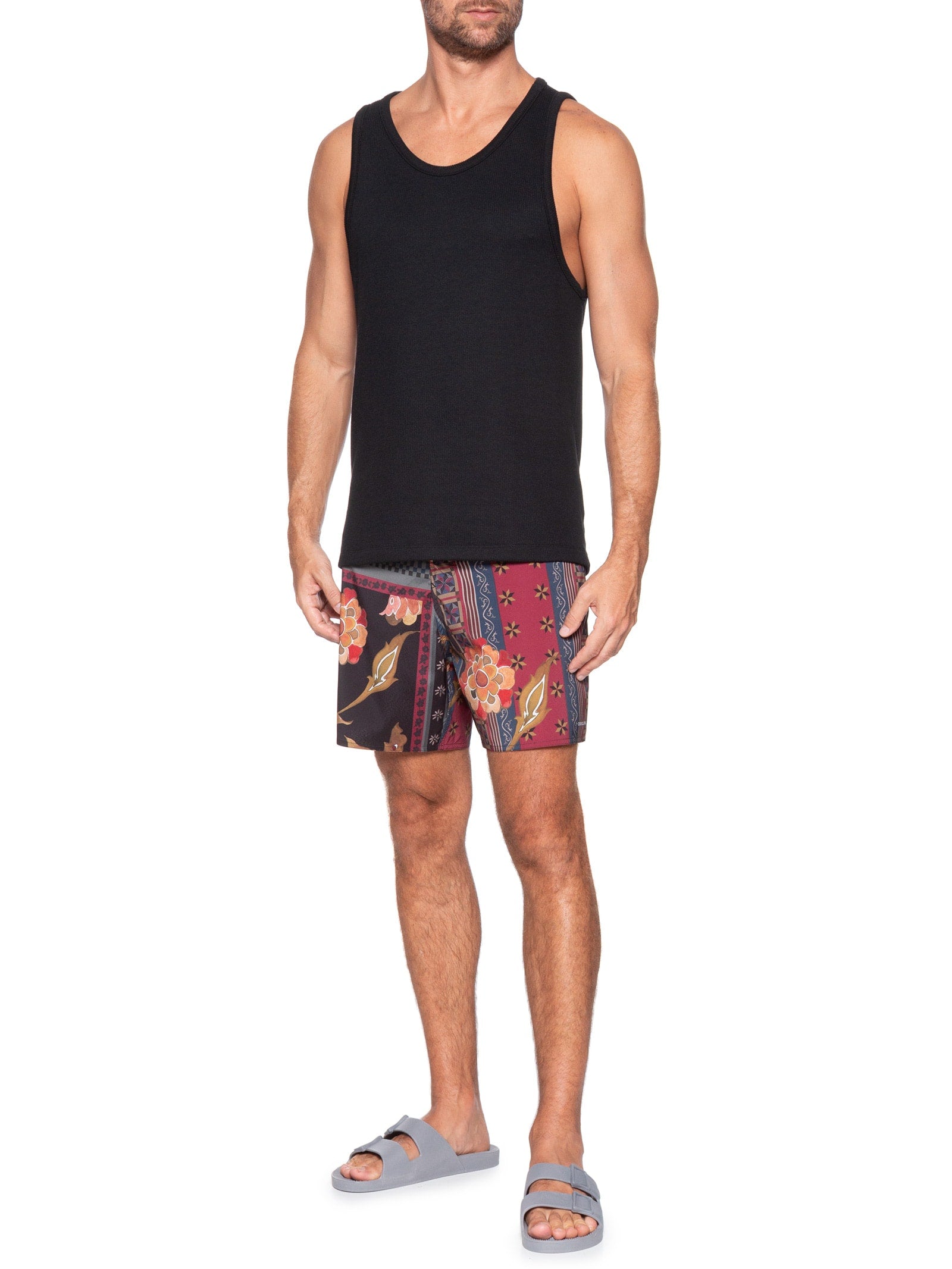 Bermuda Masculina Surf Aquaone Flex Stripe - Preto - Imagem 2