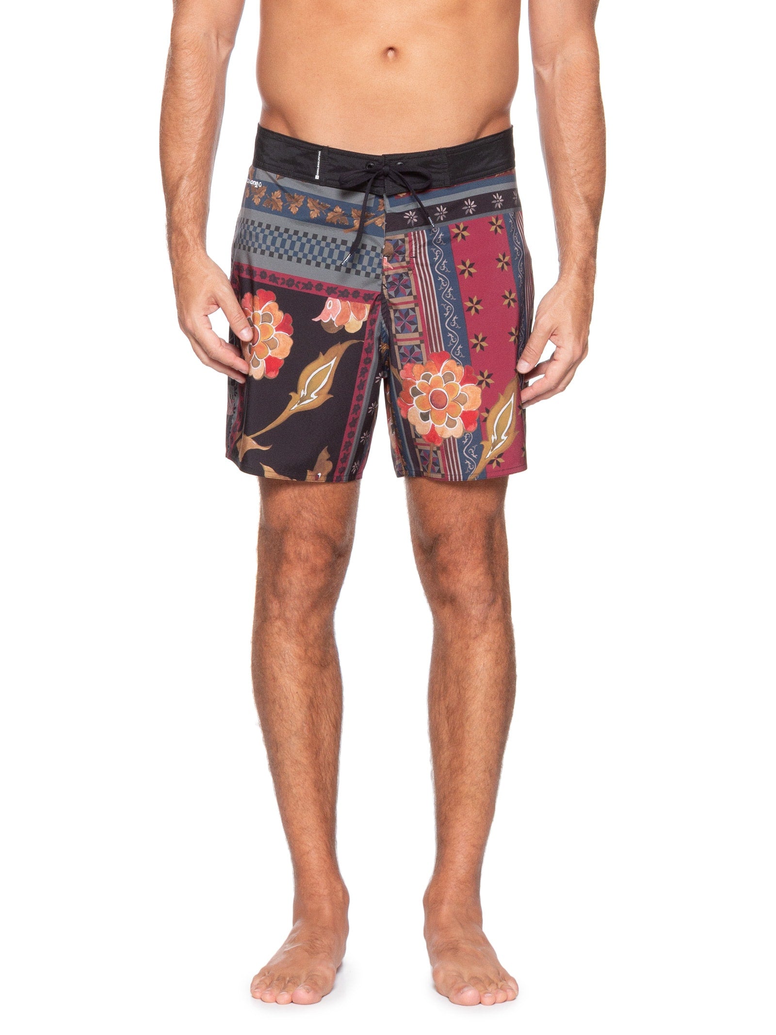 Bermuda Masculina Surf Aquaone Flex Stripe - Preto - Imagem 3