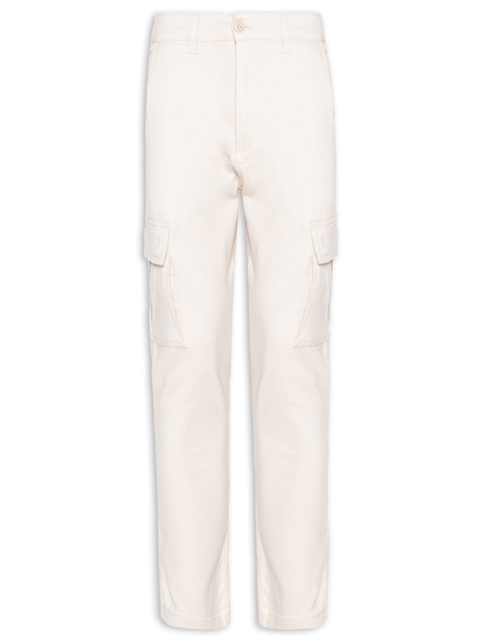 Bermuda Masculina Sarja Bolso Cargo - Bege