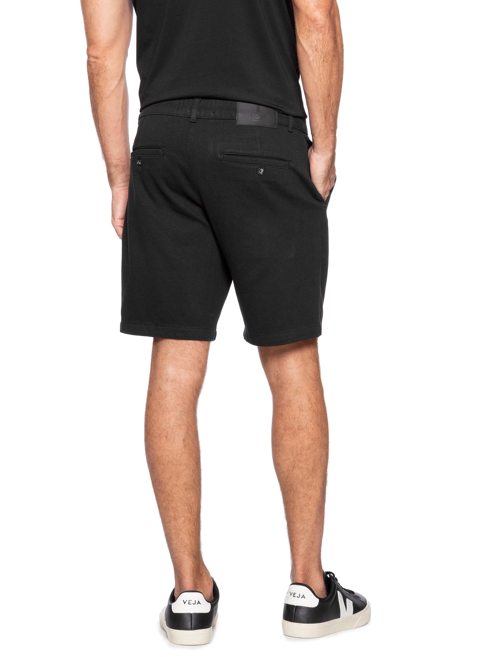 Bermuda Masculina Alfaiataria Basic Linen - Preto - Imagem 4