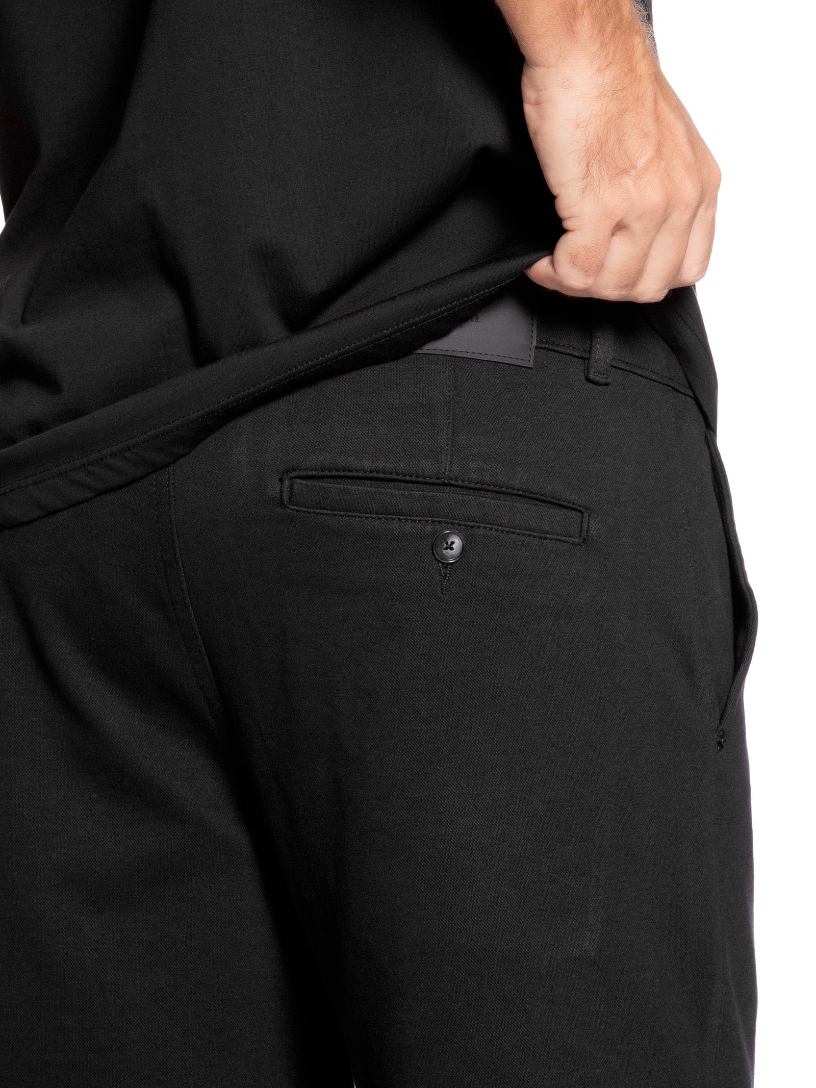 Bermuda Masculina Alfaiataria Basic Linen - Preto - Imagem 5