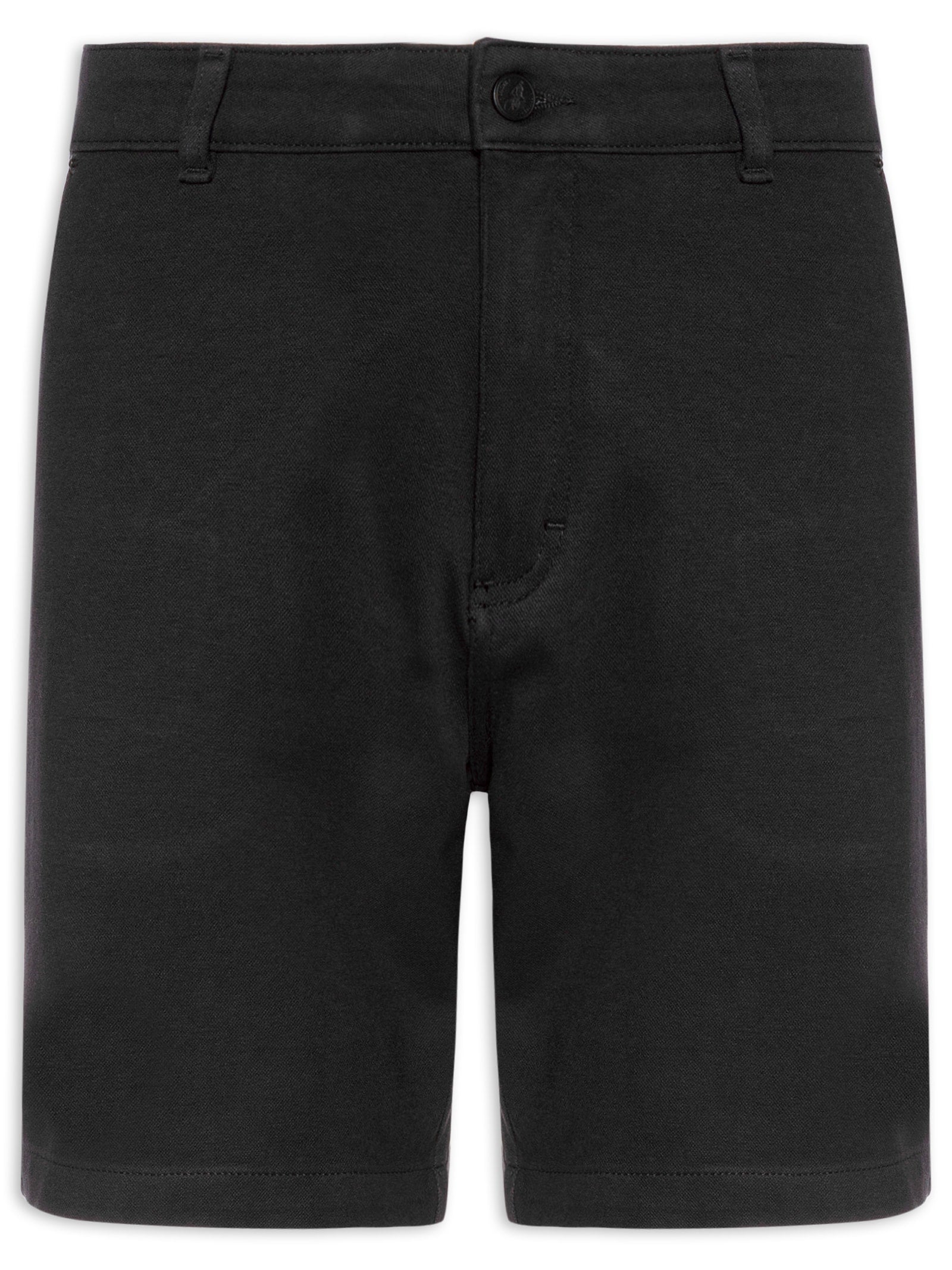 Bermuda Masculina Alfaiataria Basic Linen - Preto