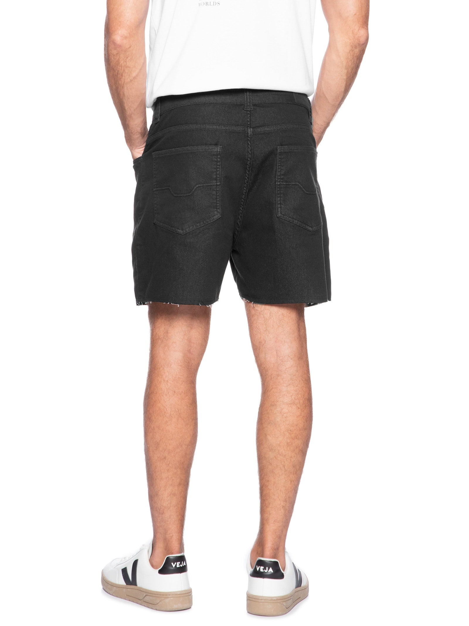 Bermuda Masculina Alfaiataria Cotton E-Basics - Preto - Imagem 4