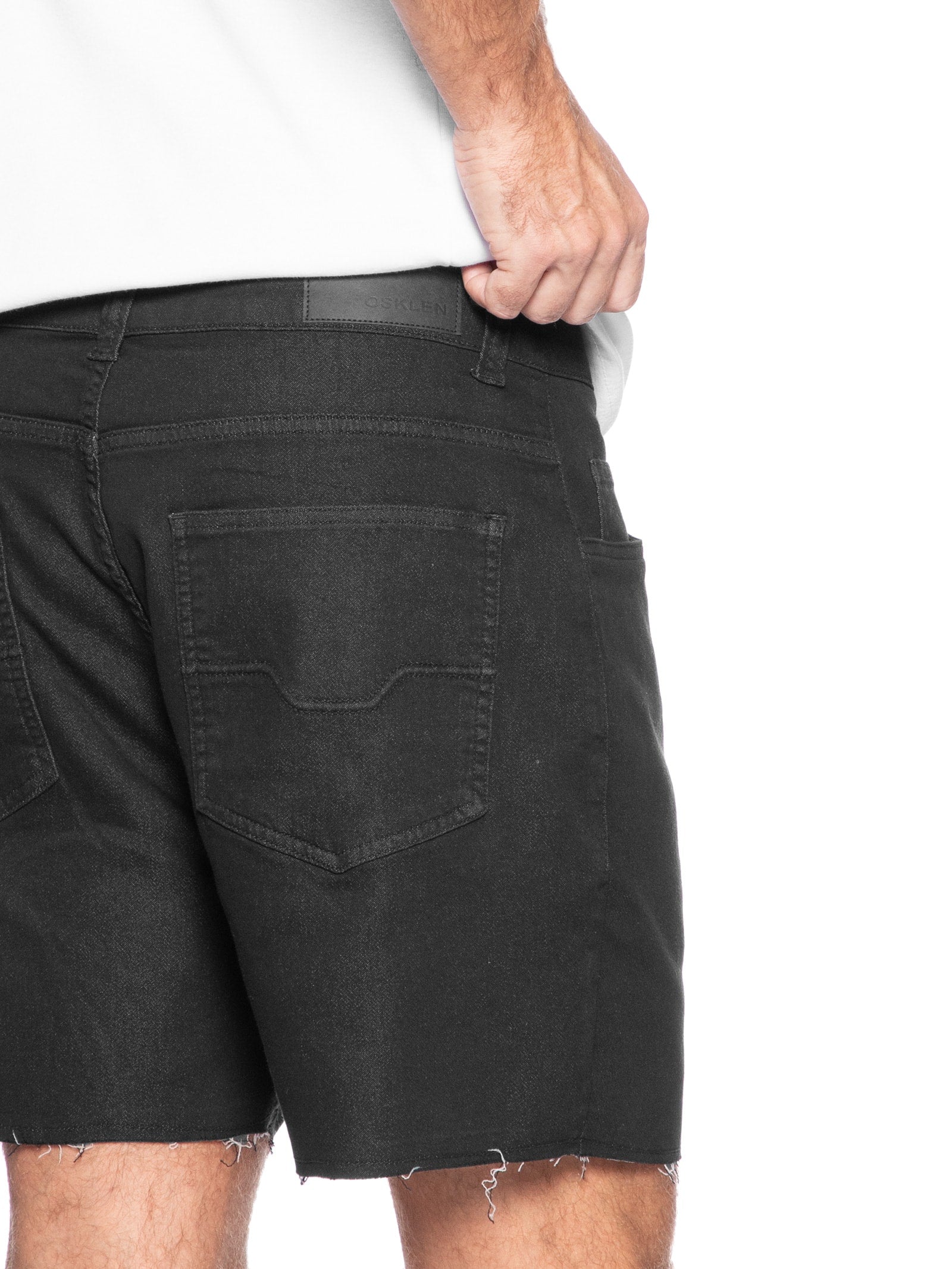 Bermuda Masculina Alfaiataria Cotton E-Basics - Preto - Imagem 5