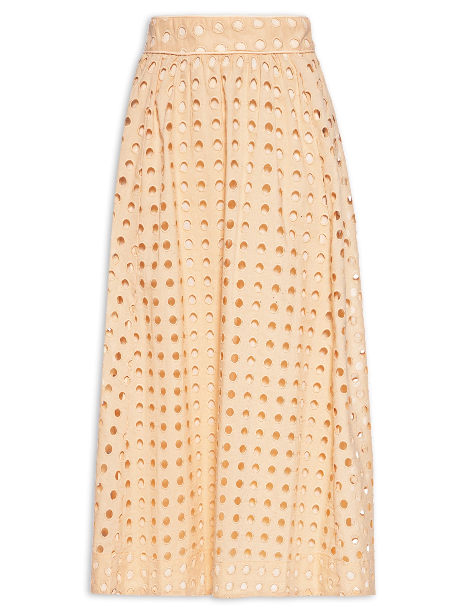 Saia Midi Evasê - Bege
