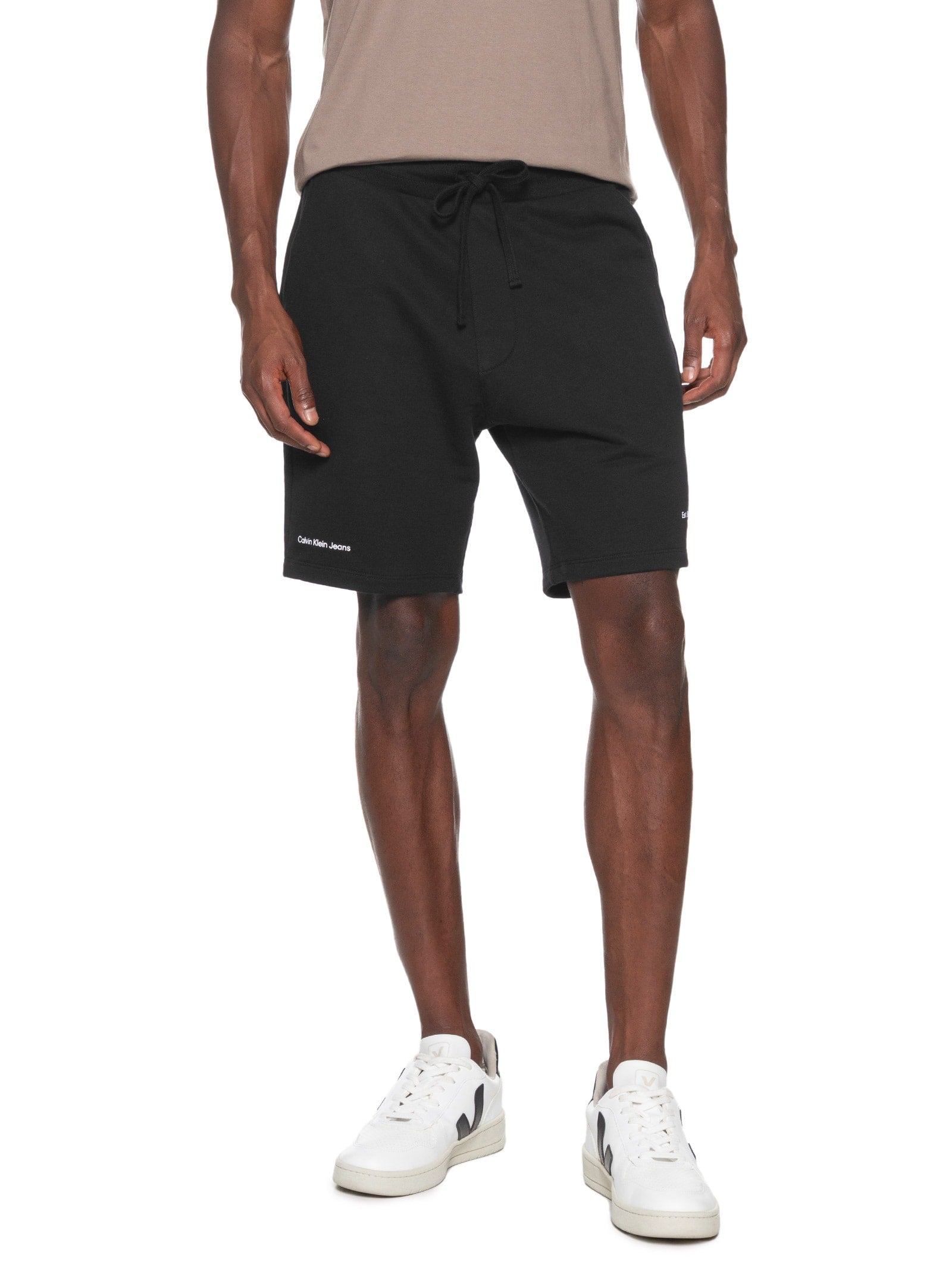 Bermuda Masculina Casual Moletom Orquidea Night - Preto - Imagem 3
